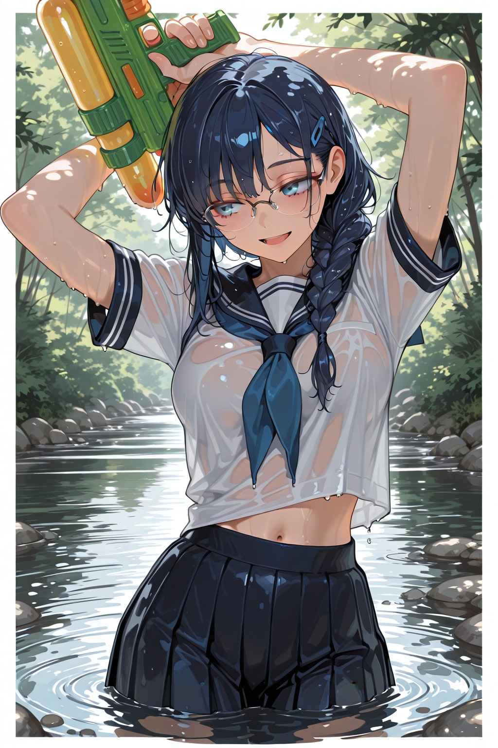 川遊び