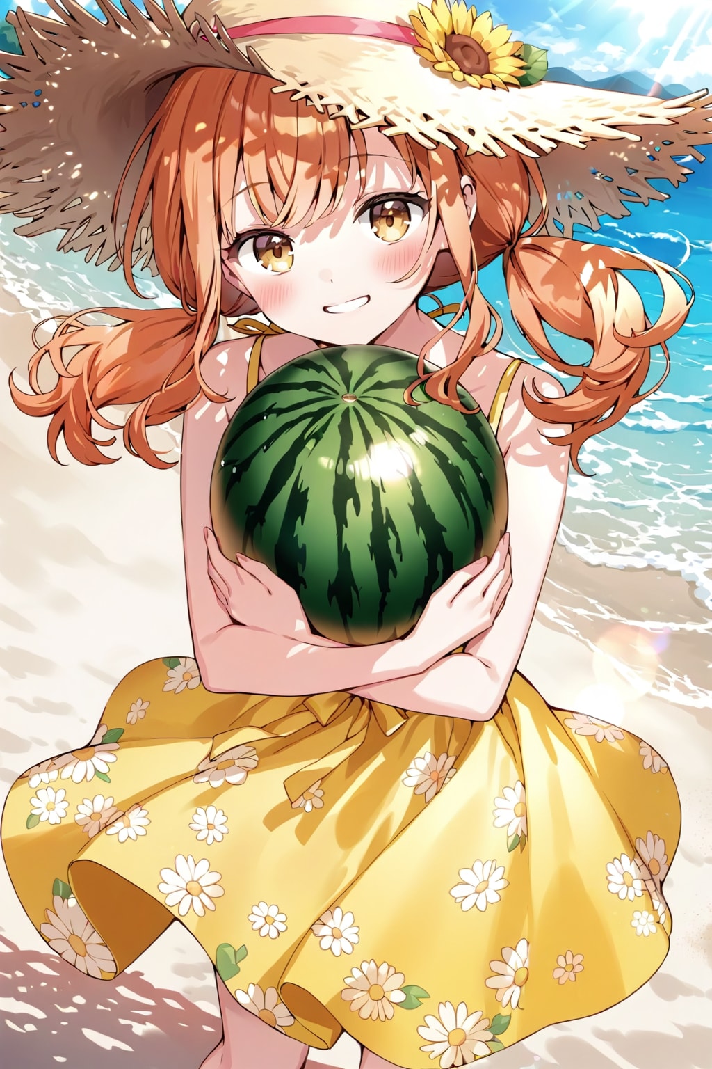 サンドレスとスイカ