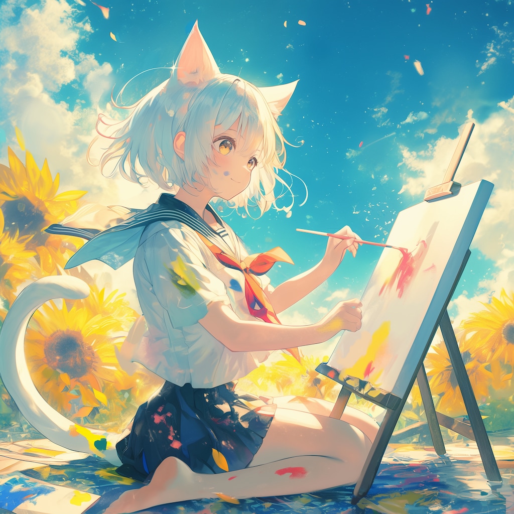 ひまわりスケッチ