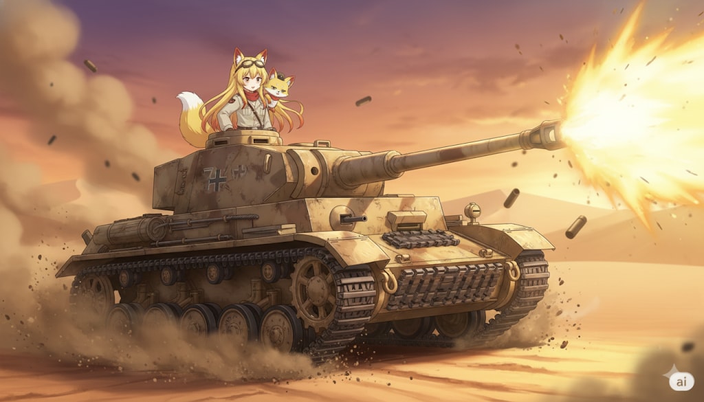 友軍援護、敵側方より陽動を開始する。――Feuer! | の人気AIイラスト・グラビア