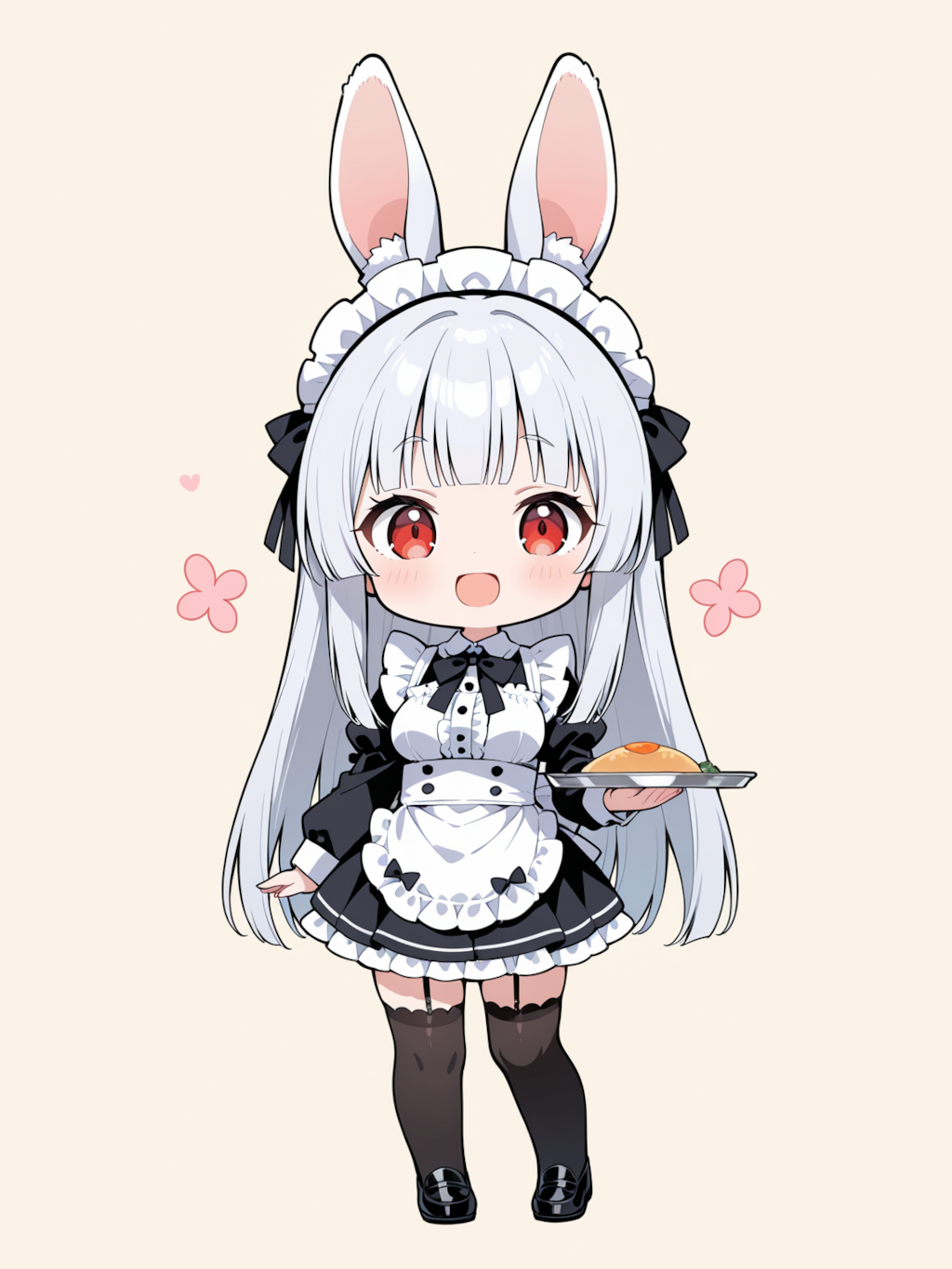 うさ耳メイドちびきゃらフィギュア４体セット