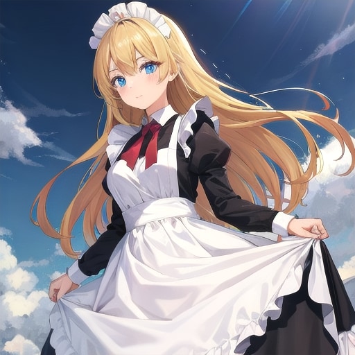 ご主人様、やっと出会えましたね、今後ともよろしくお願いします❤️ | の人気AIイラスト・グラビア