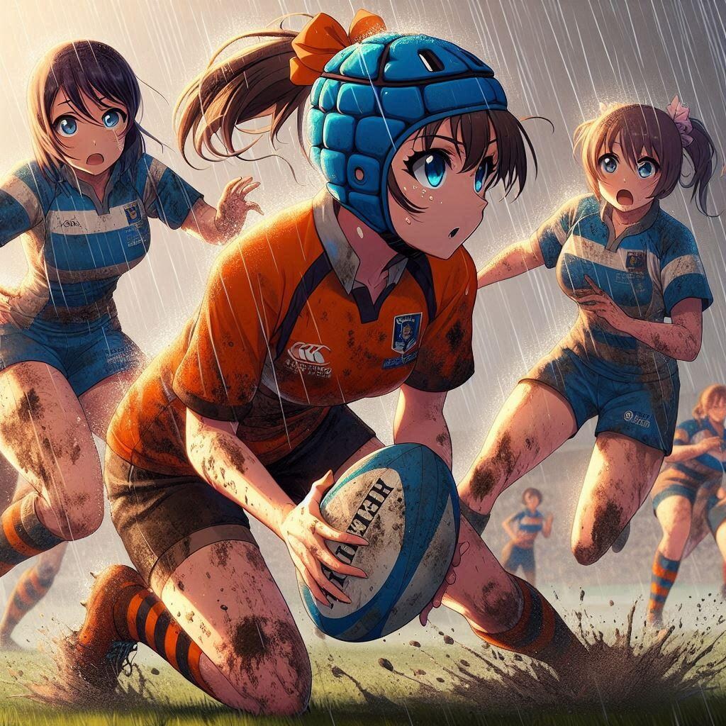 🏉泥まみれの女子ラグビー 121