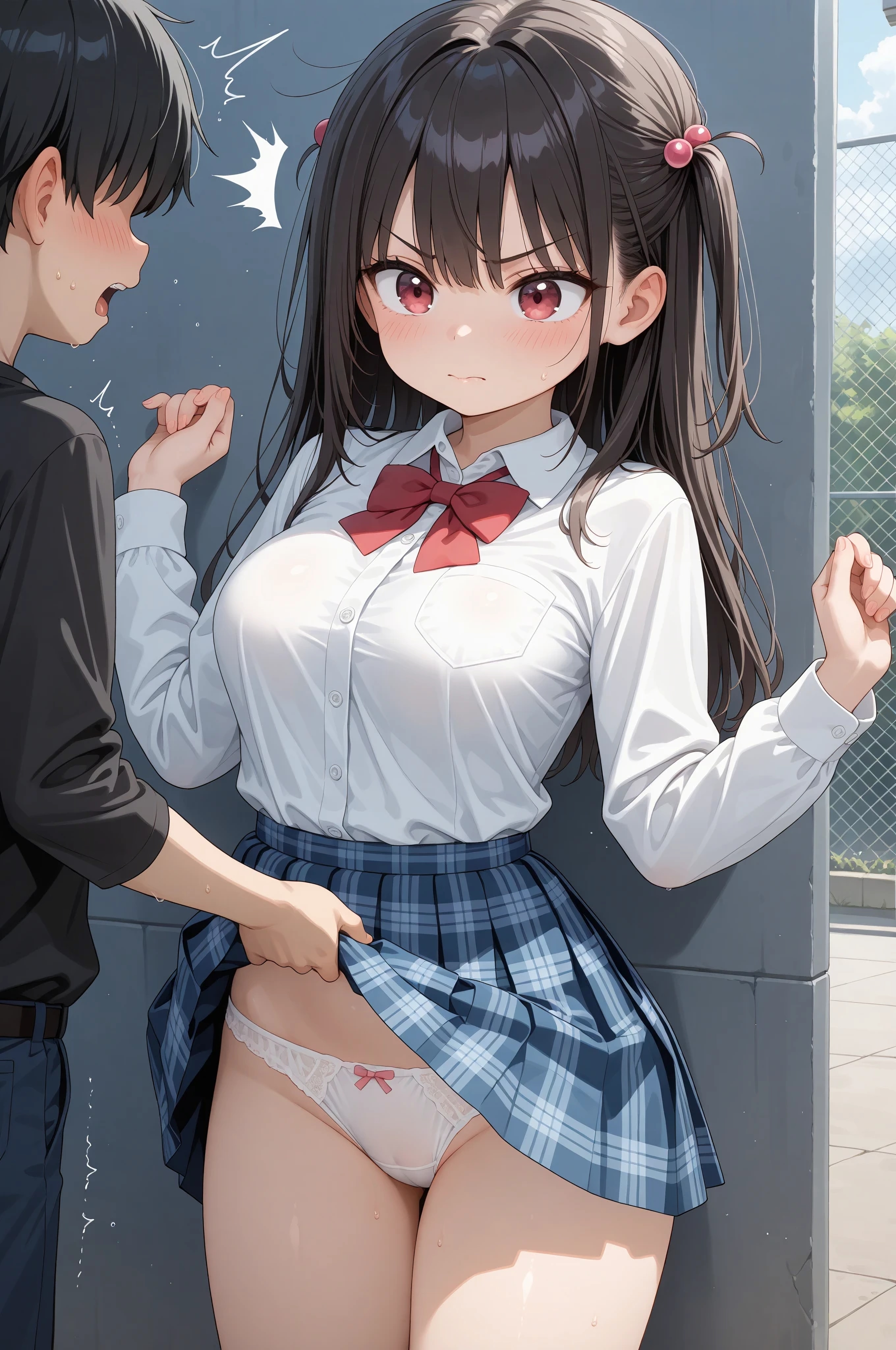 スカートめくり