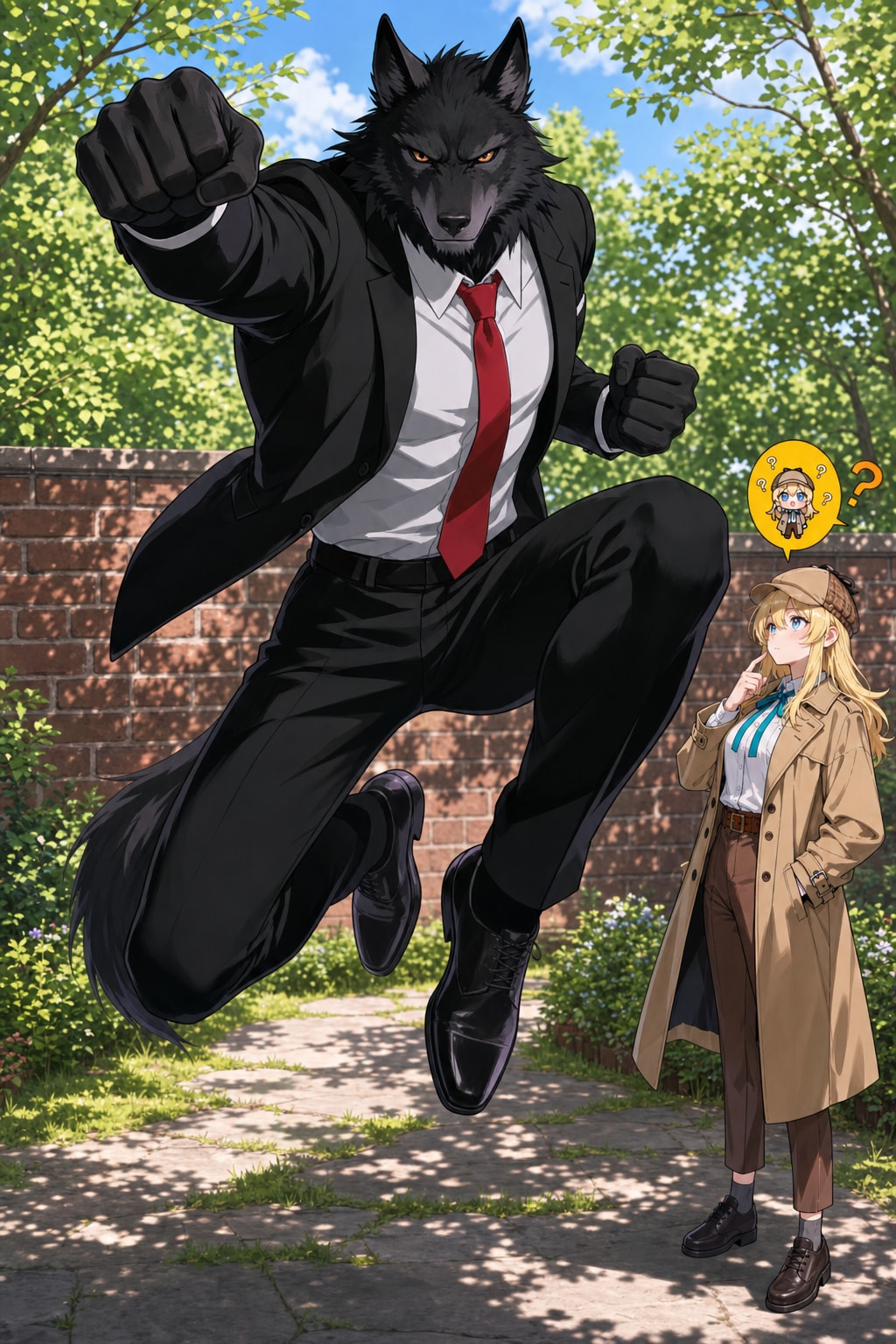 #垂直上りジャンプパンチ企画(ウルフ君)