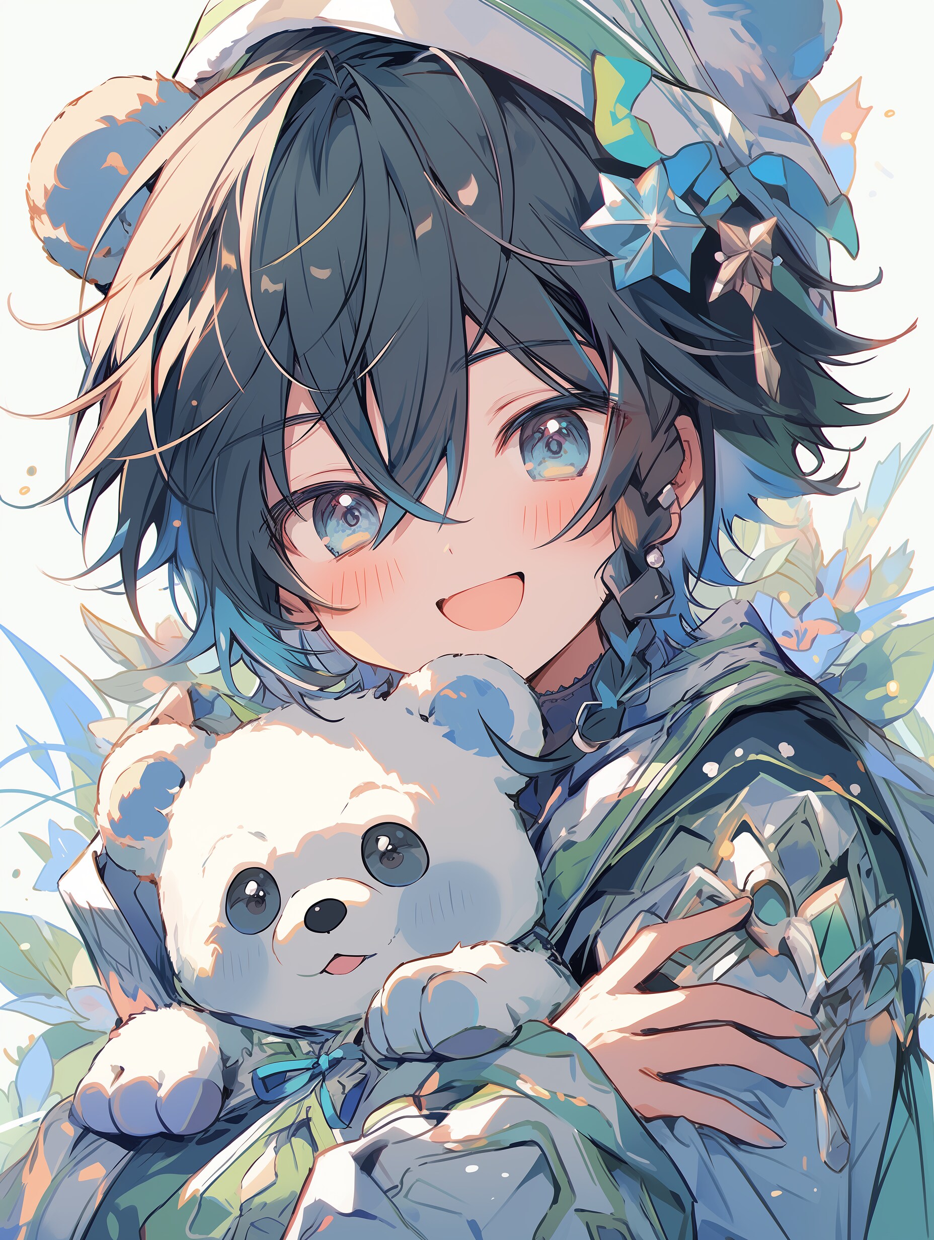 ぬいぐるみと男の子