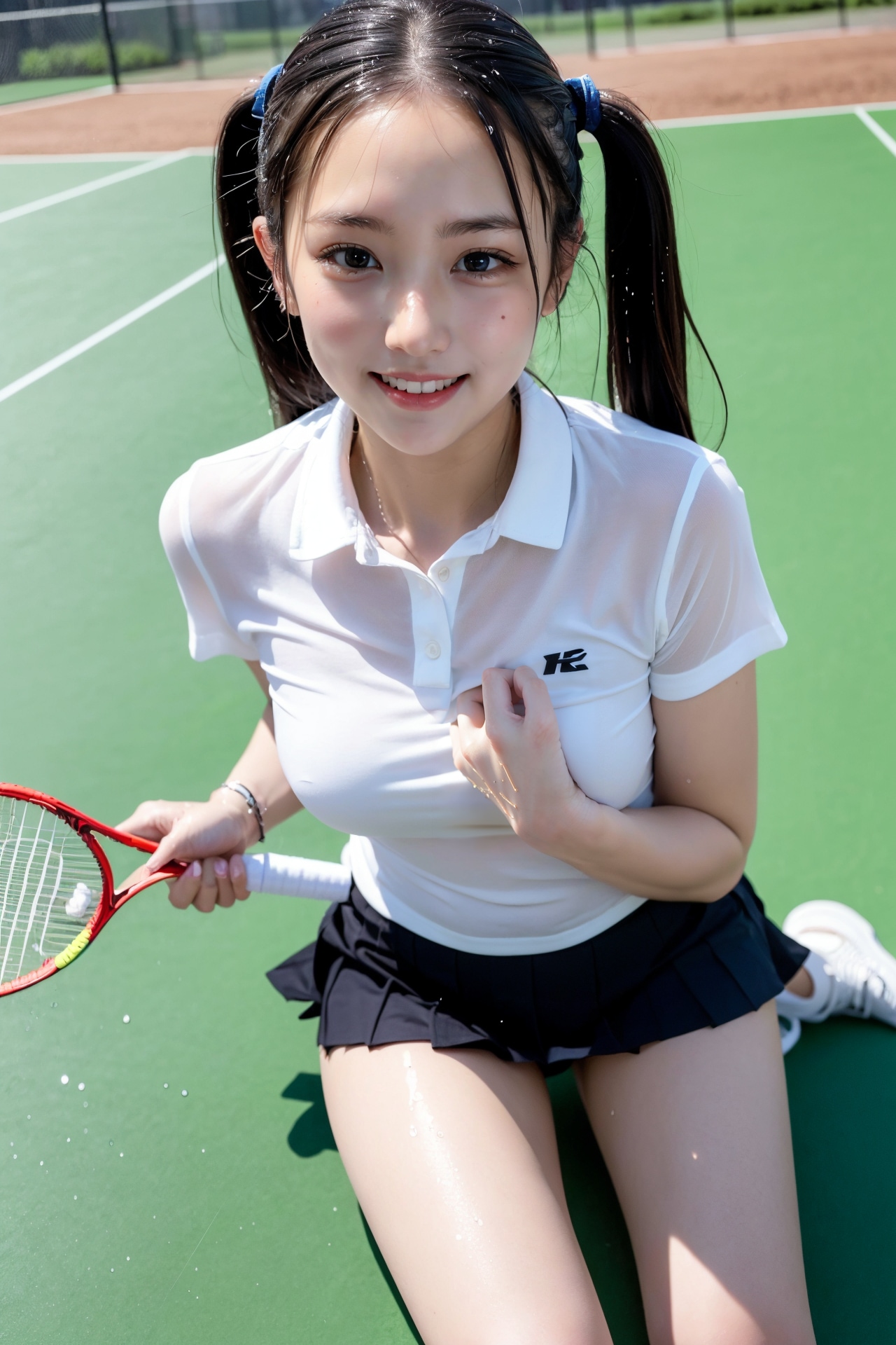 テニス部女子高生２