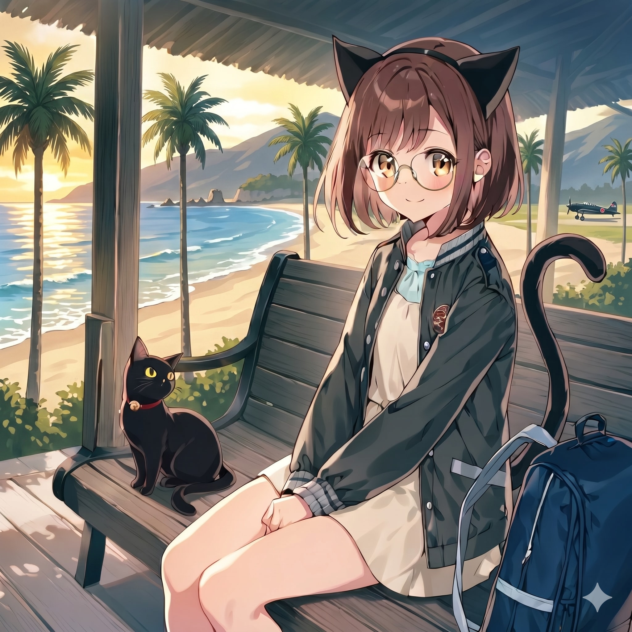 ヤシを描いたらそこは宮崎 | の人気AIイラスト・グラビア