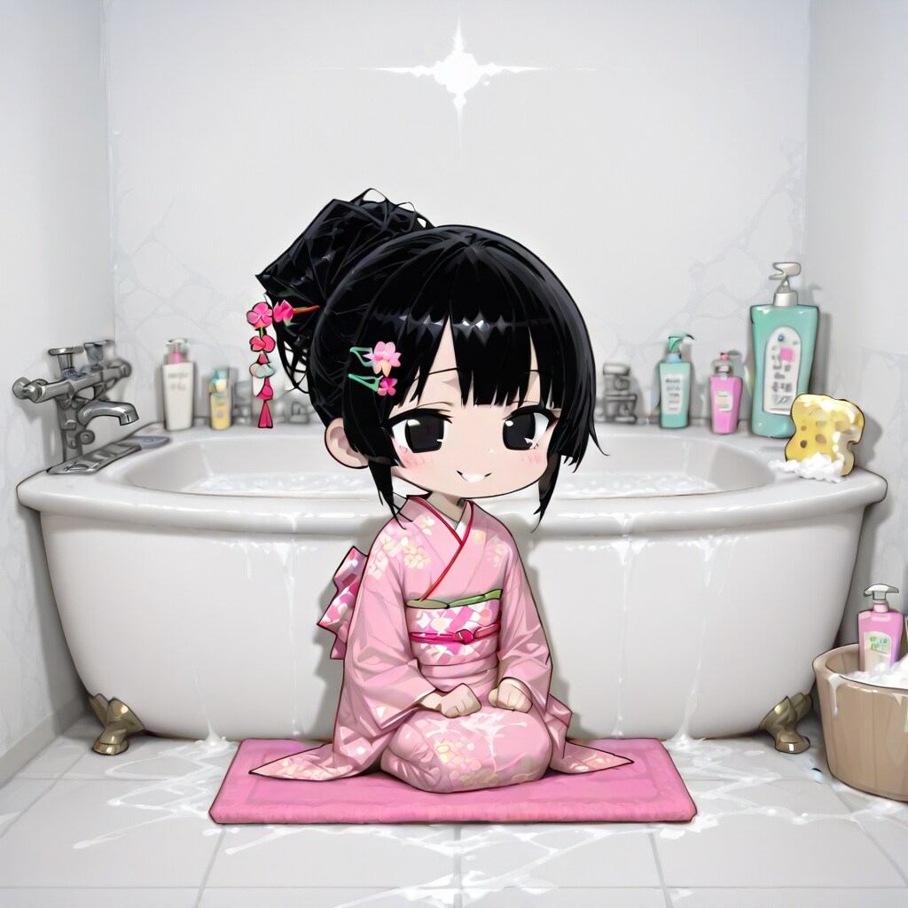 お風呂場の姫さま | の人気AIイラスト・グラビア