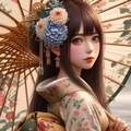 振り返り美人 3枚目