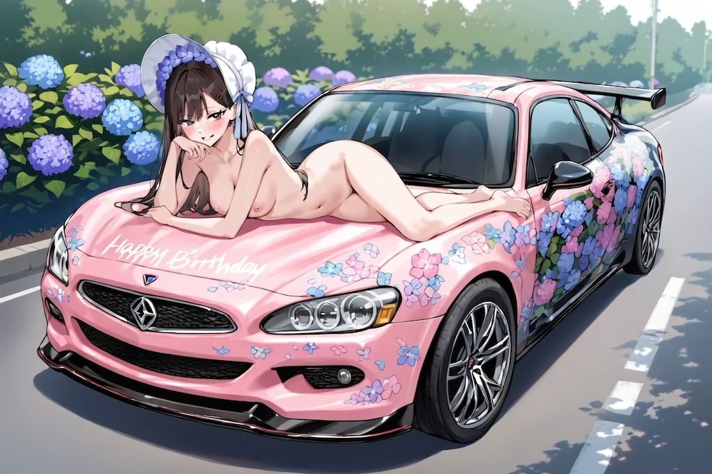 紫陽花痛車♡