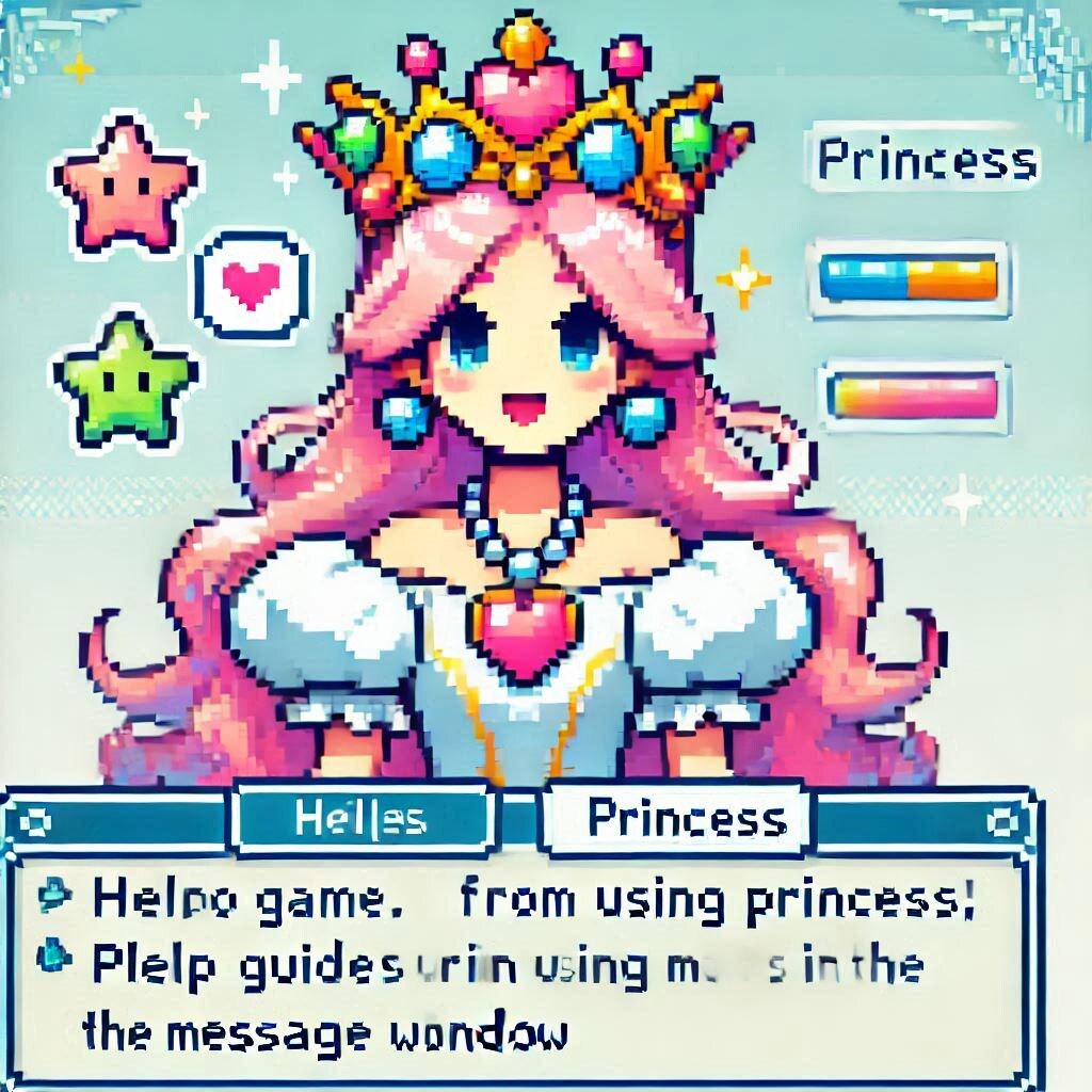 18wordでゲームの会話画面っぽい絵