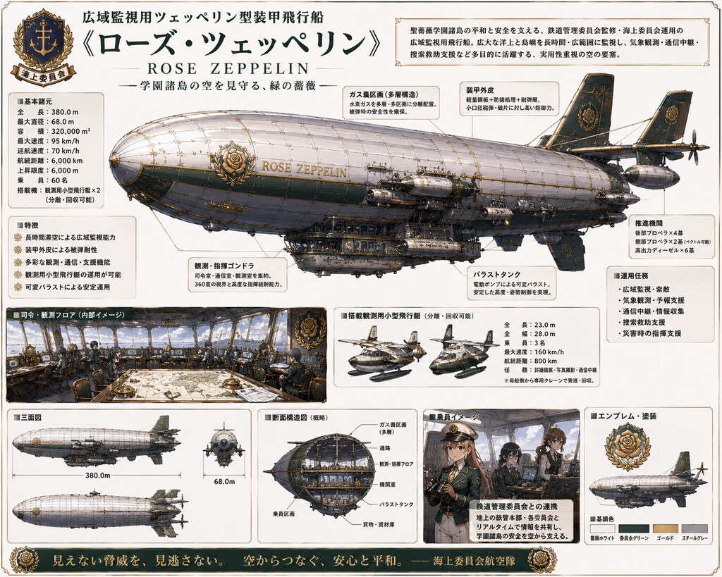 ツェッペリン型装甲飛行船《ローズ・ツェッペリン》