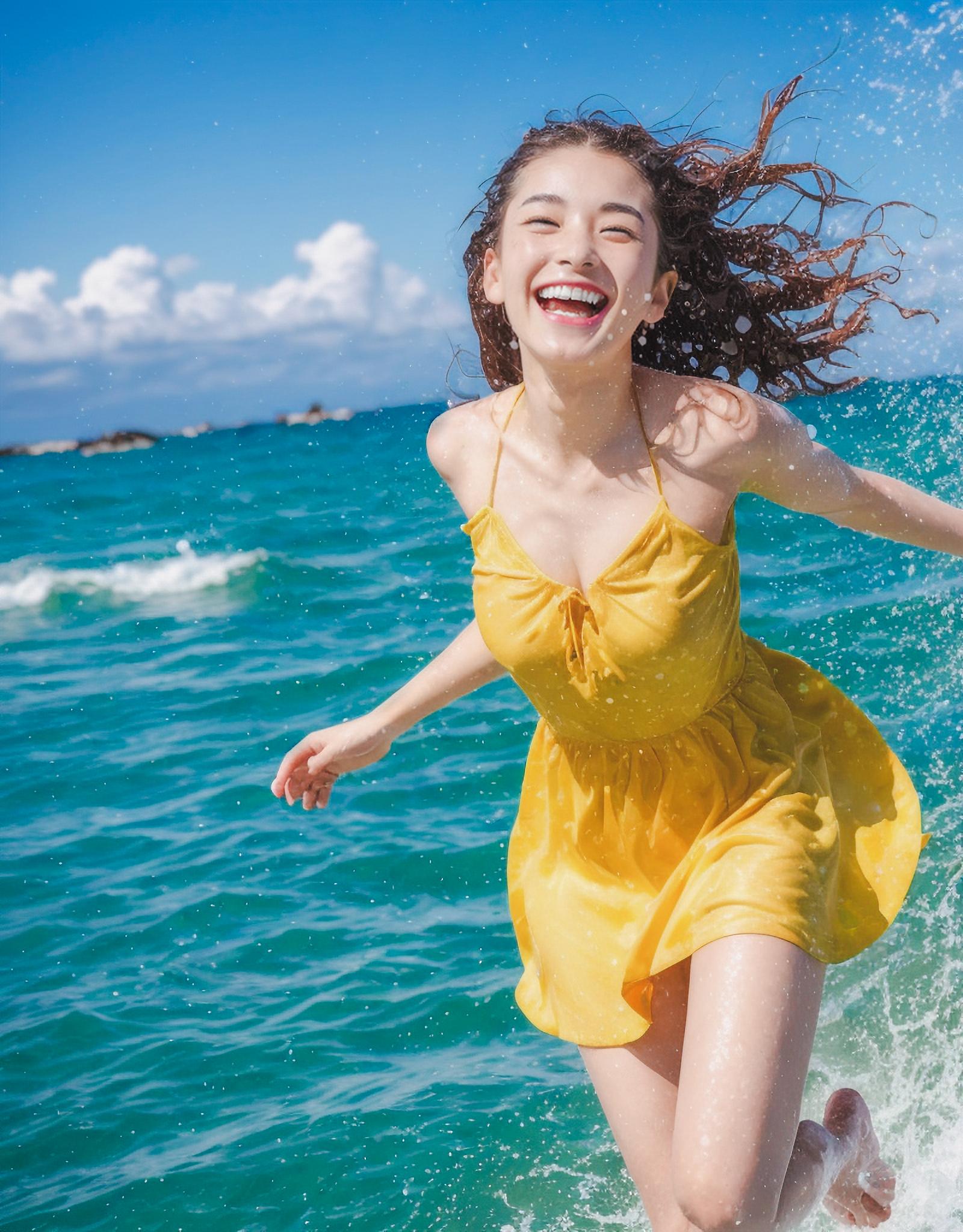 Taking portrait photoshooting in Okinawa