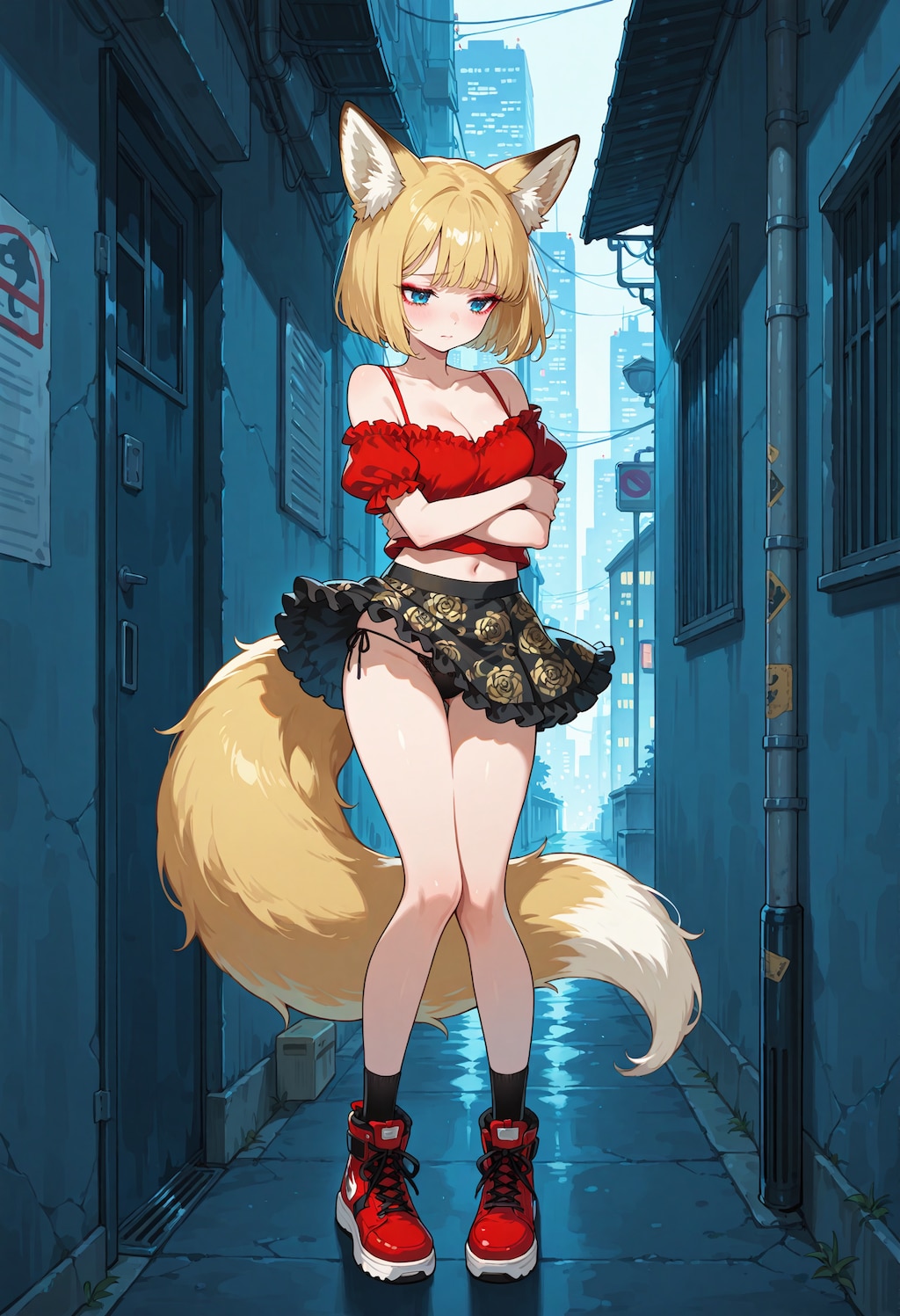 金髪ショートのキツネミミ少女5