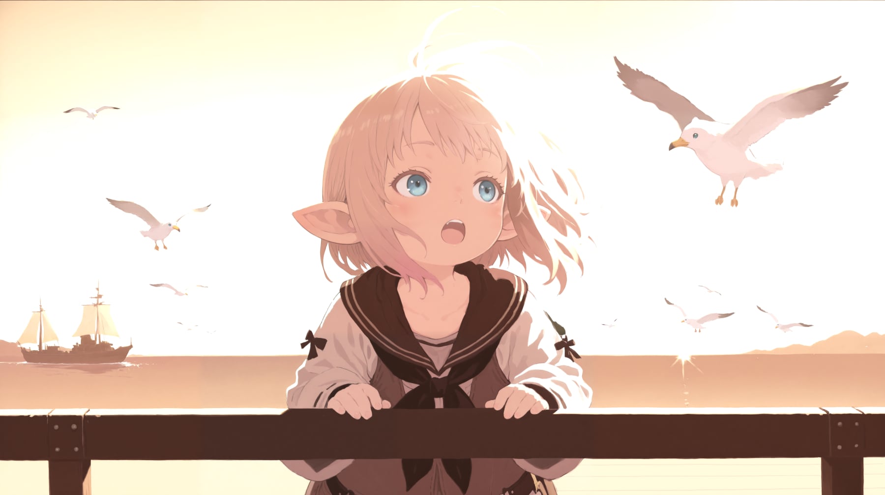 Guided by the Sea Breeze | の人気AIイラスト・グラビア