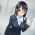 【NovelAI Diffusion V4.5 Curated】cabin attendant 7枚目