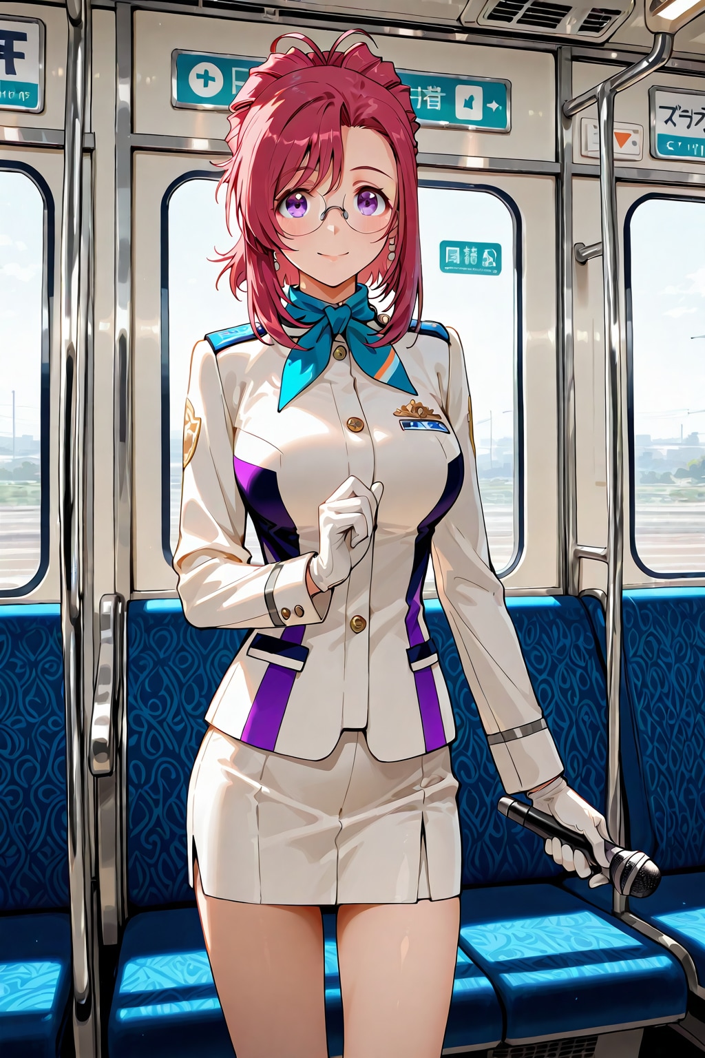 今日のバス旅行の行き先は・・・内緒です。 | の人気AIイラスト・グラビア