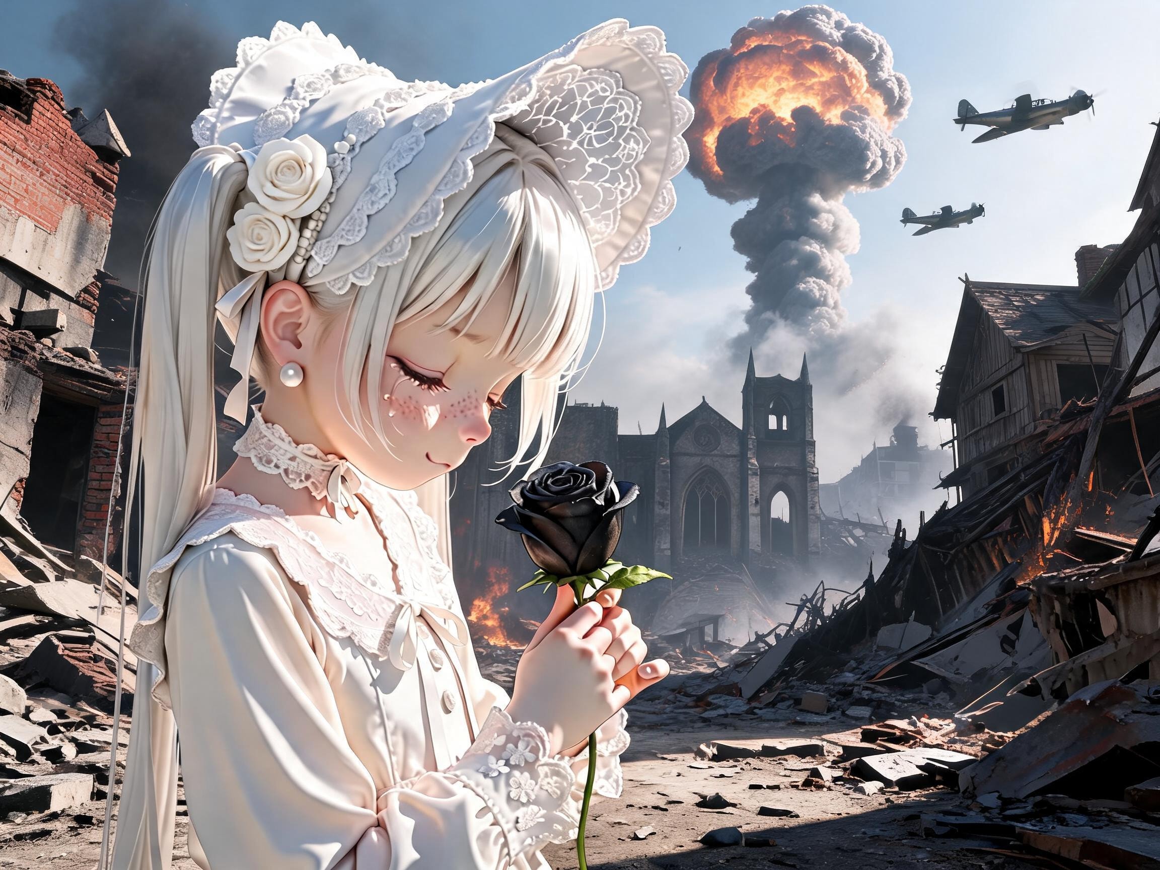 心に咲いた黒い薔薇 | の人気AIイラスト・グラビア