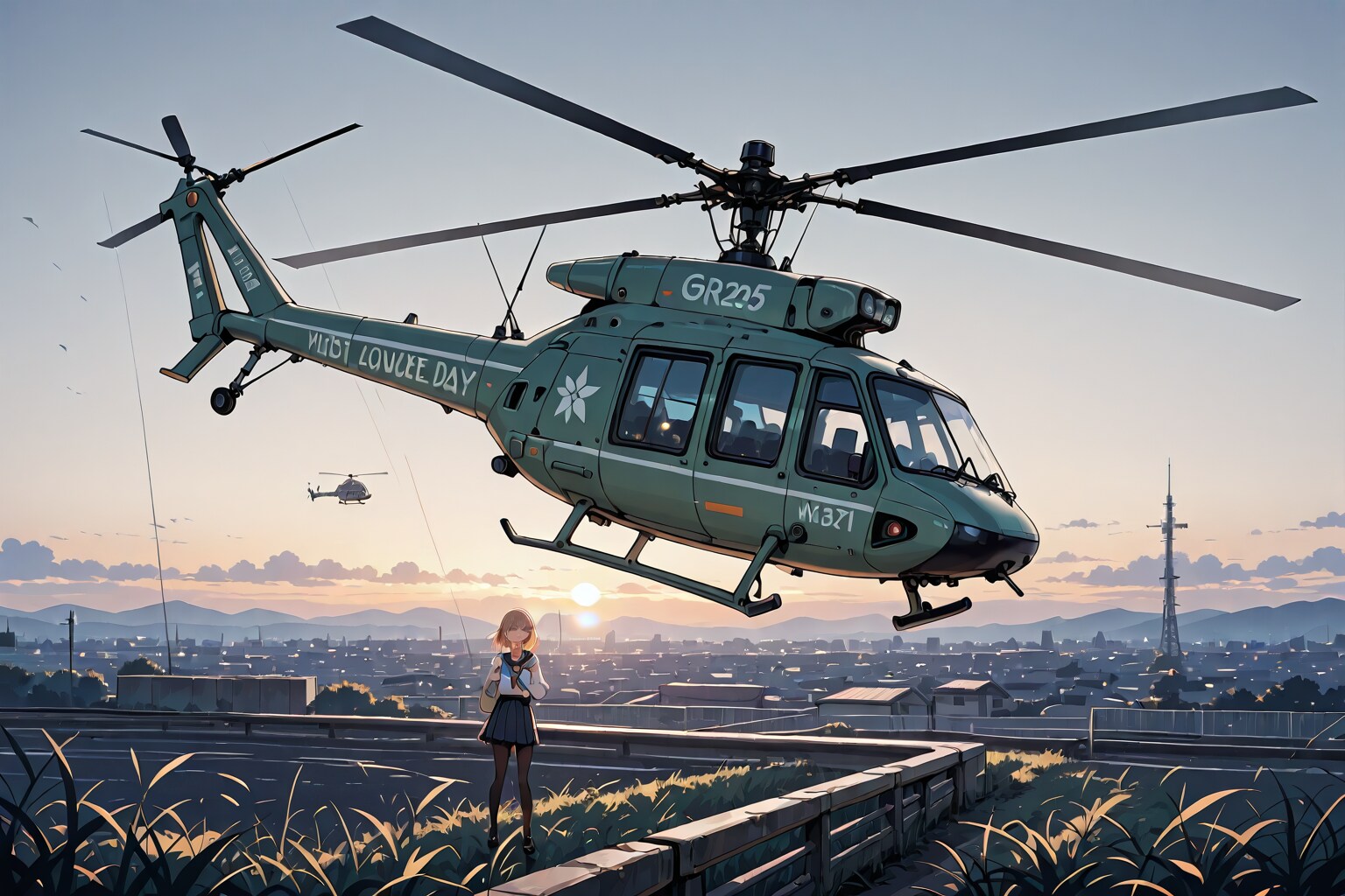 No.229 ヘリコプターの日 | の人気AIイラスト・グラビア
