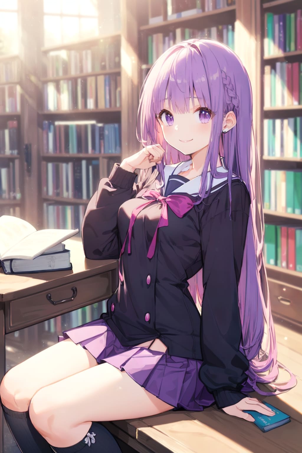 読書の秋…ですものね？ | の人気AIイラスト・グラビア