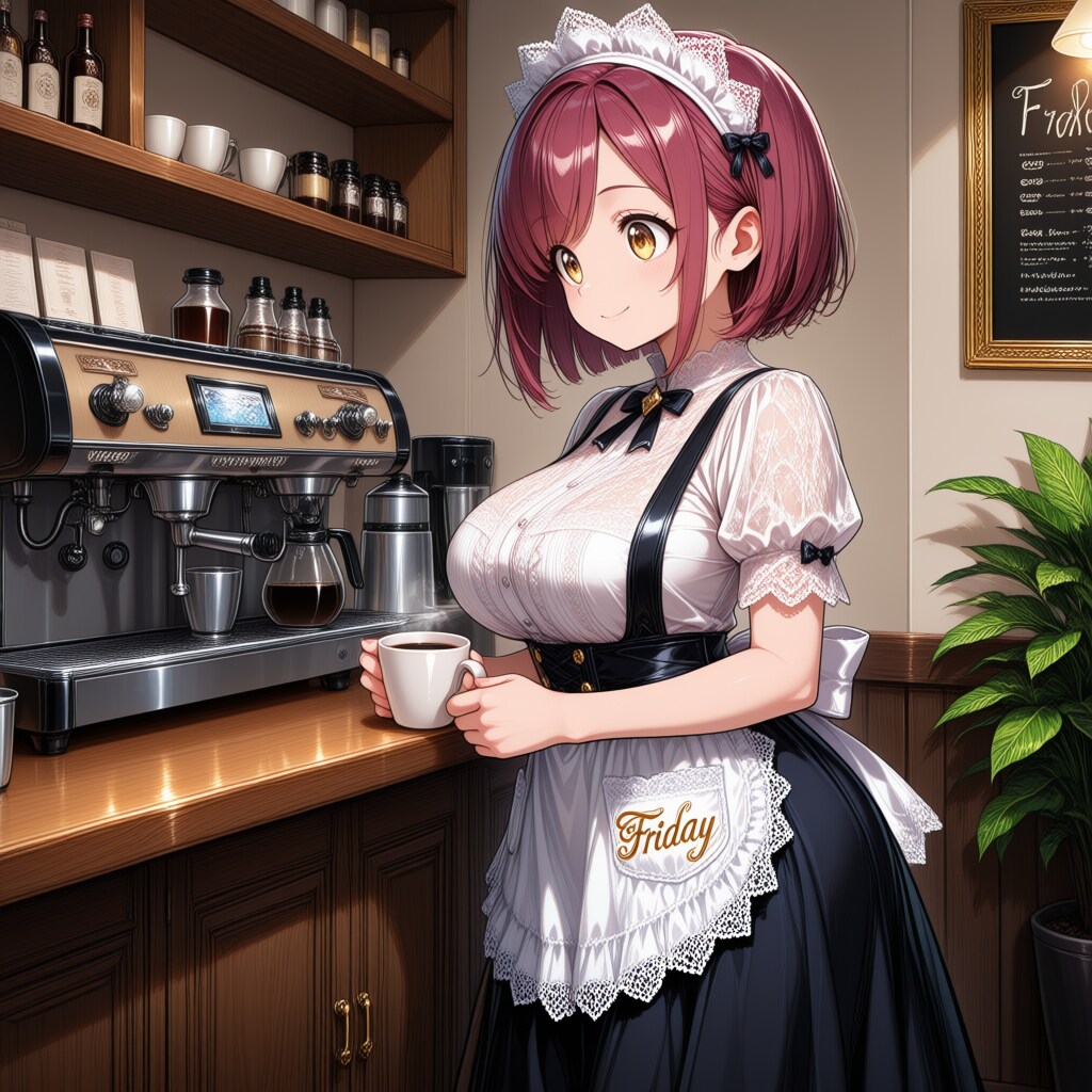 おはようございます（挨拶メイドの芽衣ちゃん） | の人気AIイラスト・グラビア