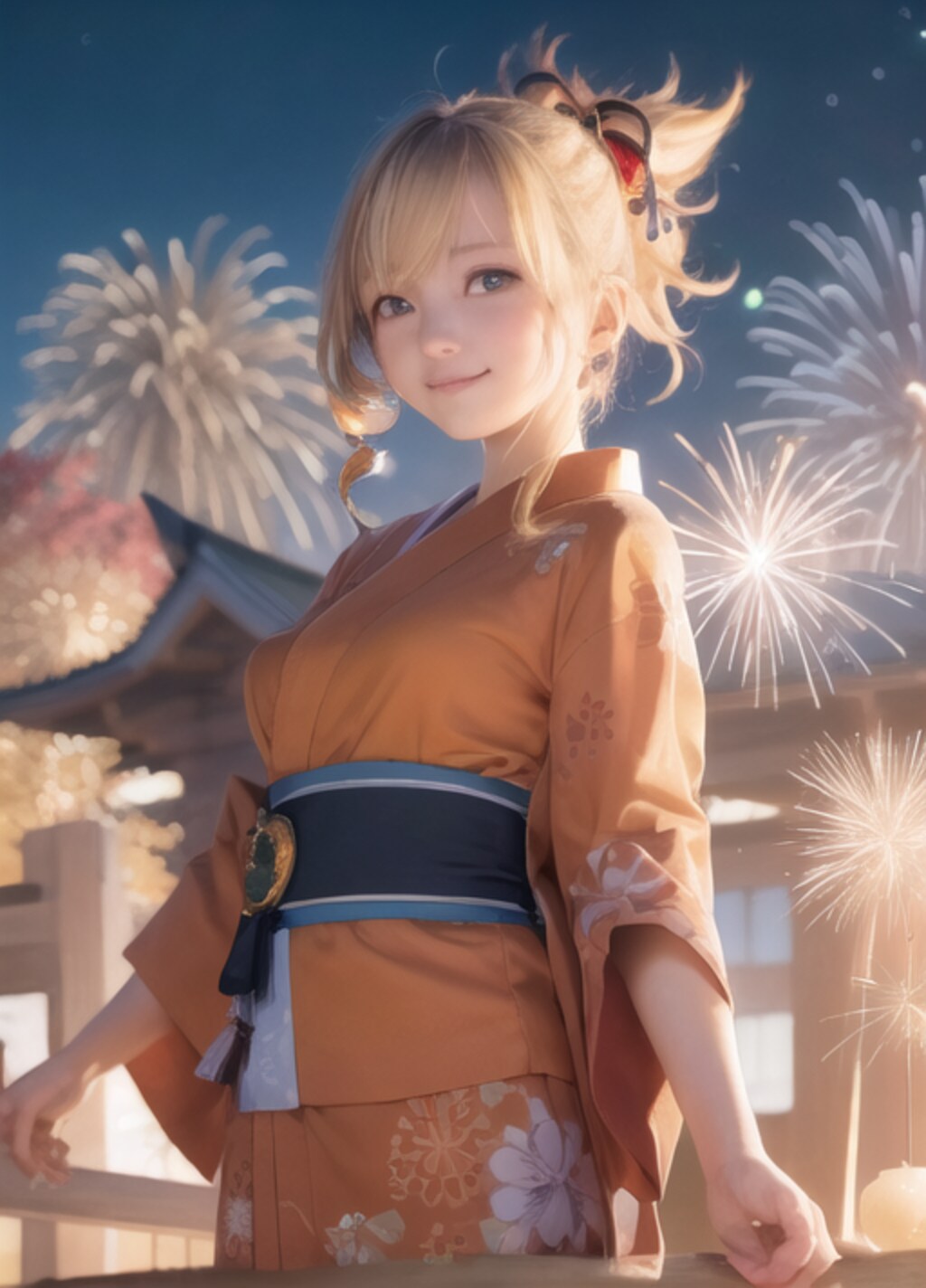 宵宮と花火デート