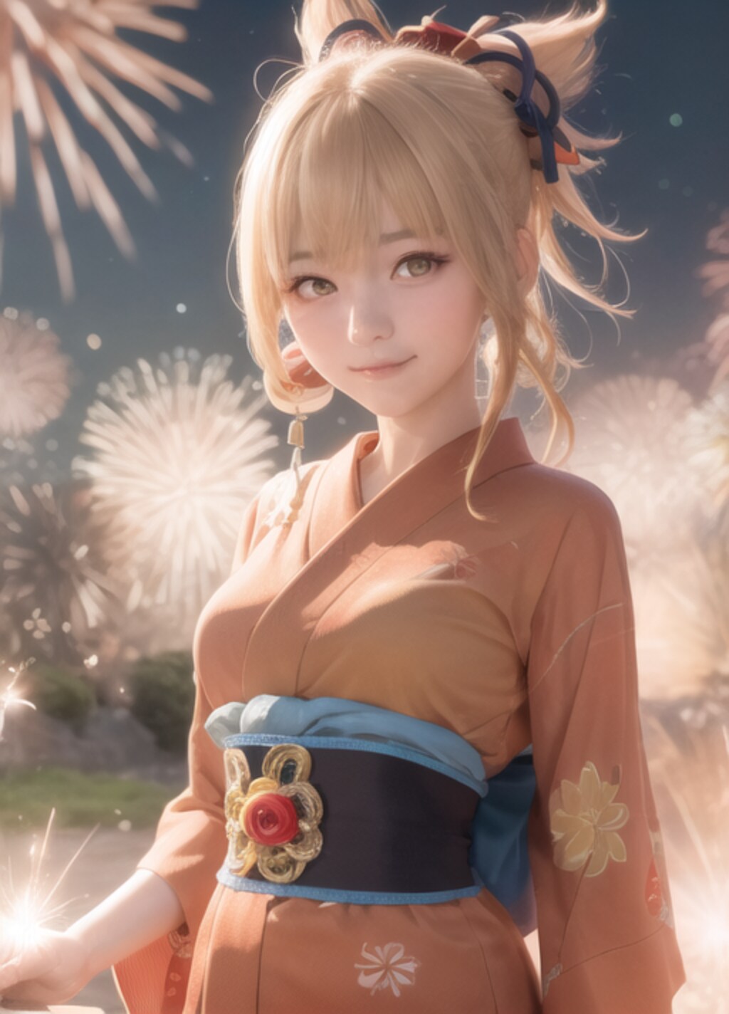宵宮と花火デート