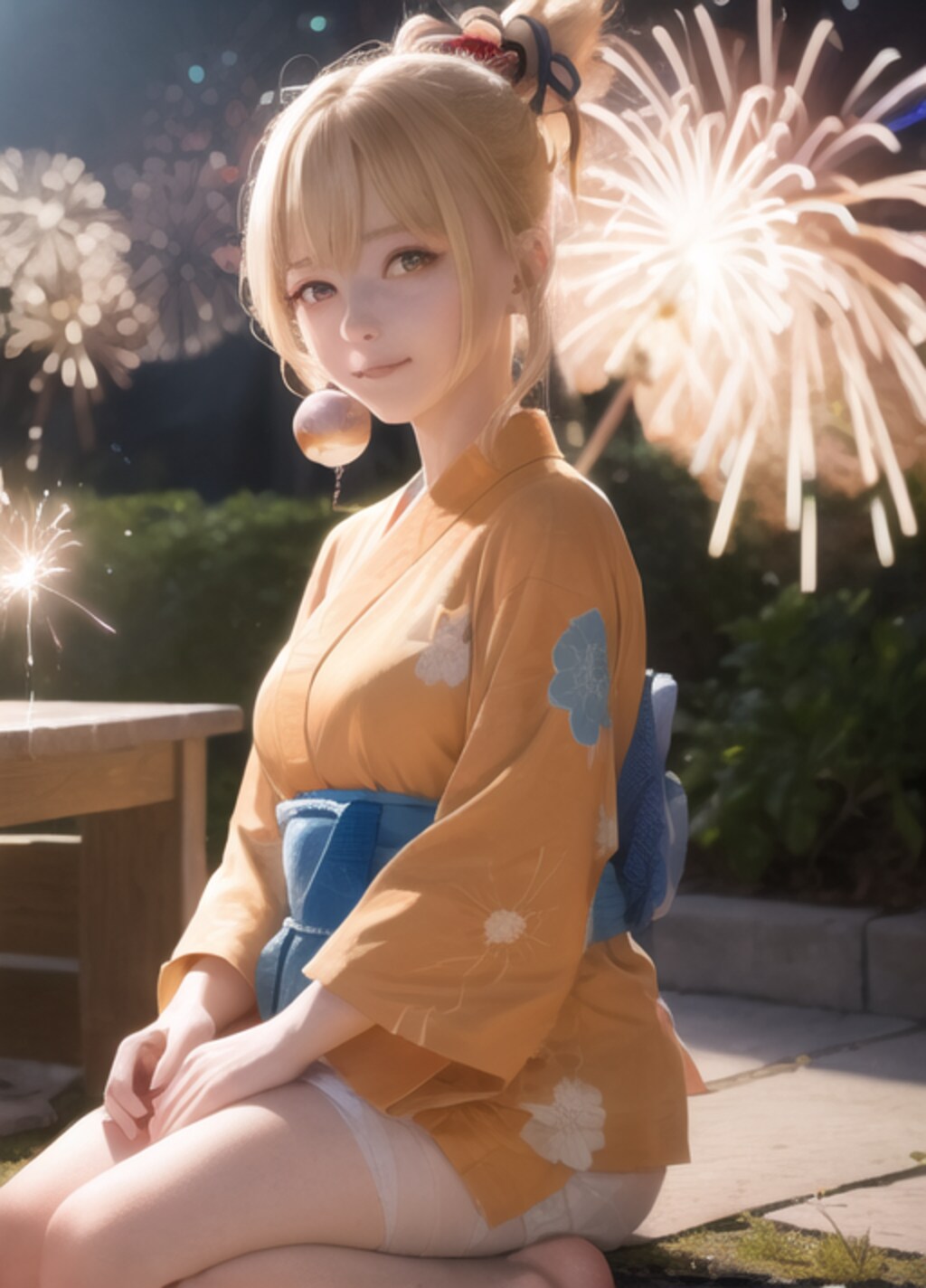 宵宮と花火デート