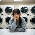 架空コインランドリーで虚ろな美女1 3枚目