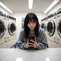 架空コインランドリーで虚ろな美女1 4枚目