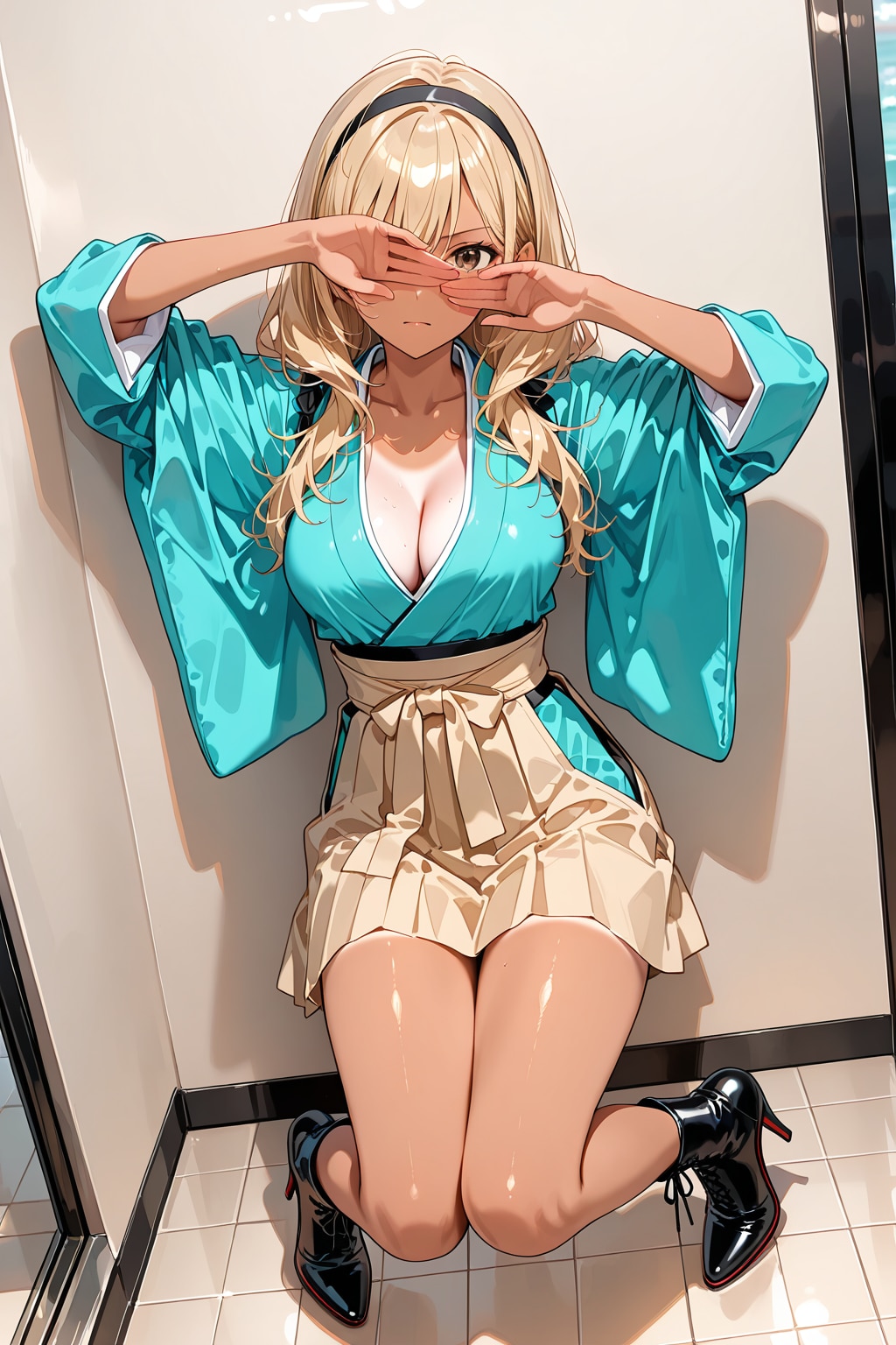 写真はダメっ♡　袴姿が可愛いお姉さん