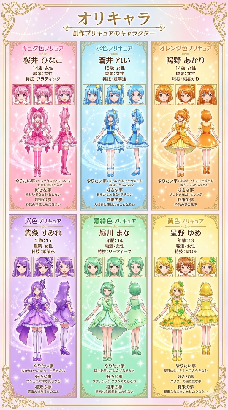 オリキャラ　プリキュア風 | の人気AIイラスト・グラビア