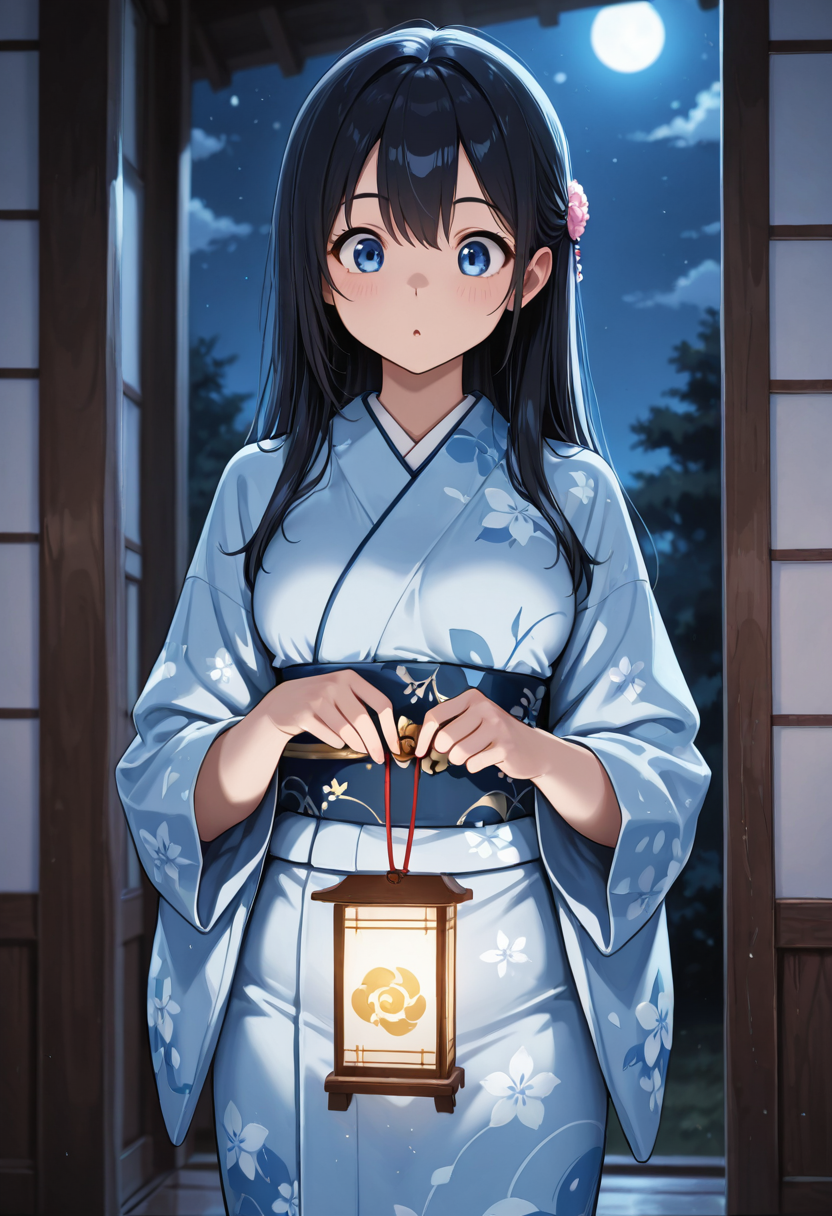 月夜の灯り | の人気AIイラスト・グラビア