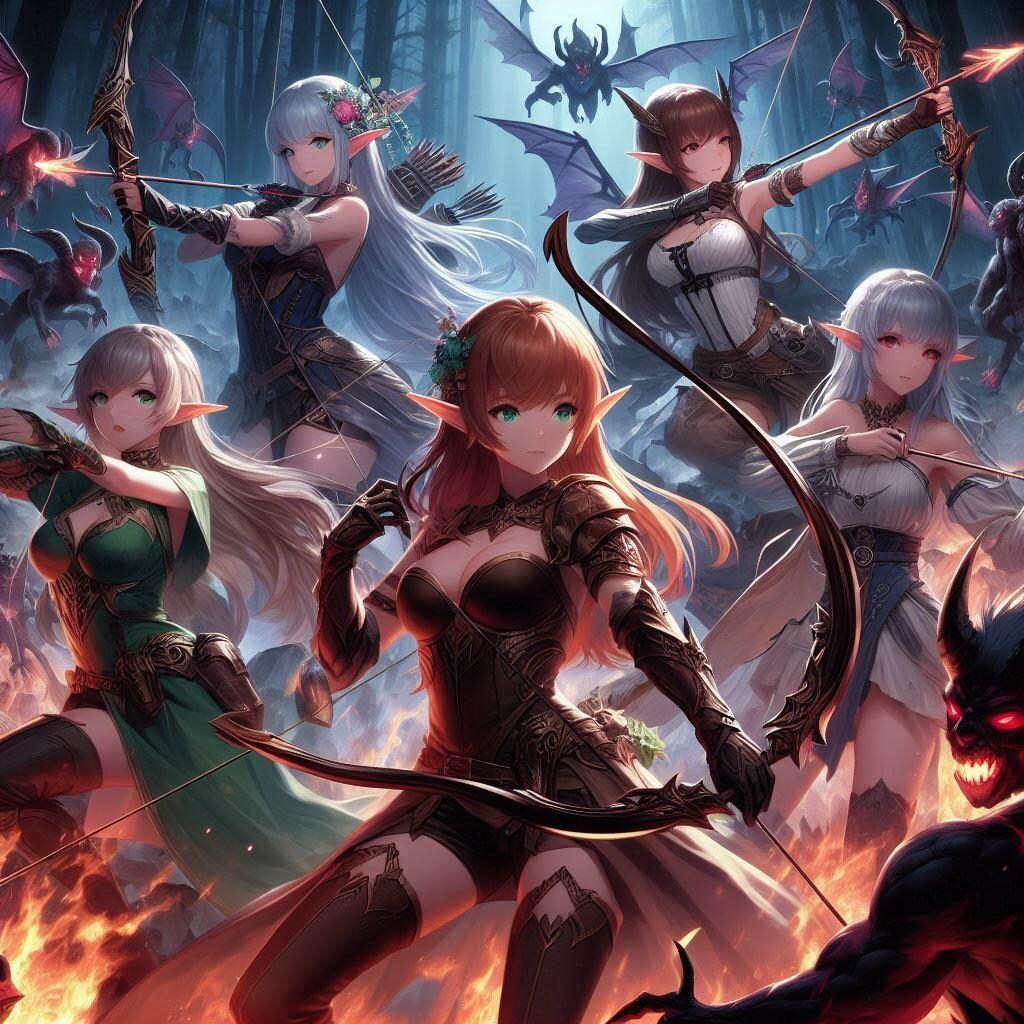 エルフ軍の遊撃戦（決戦二日目）