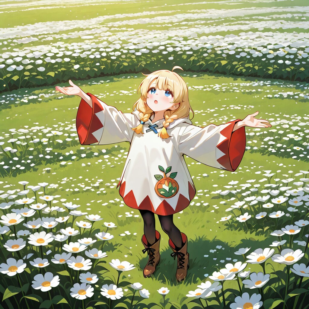 花畑と白魔道士