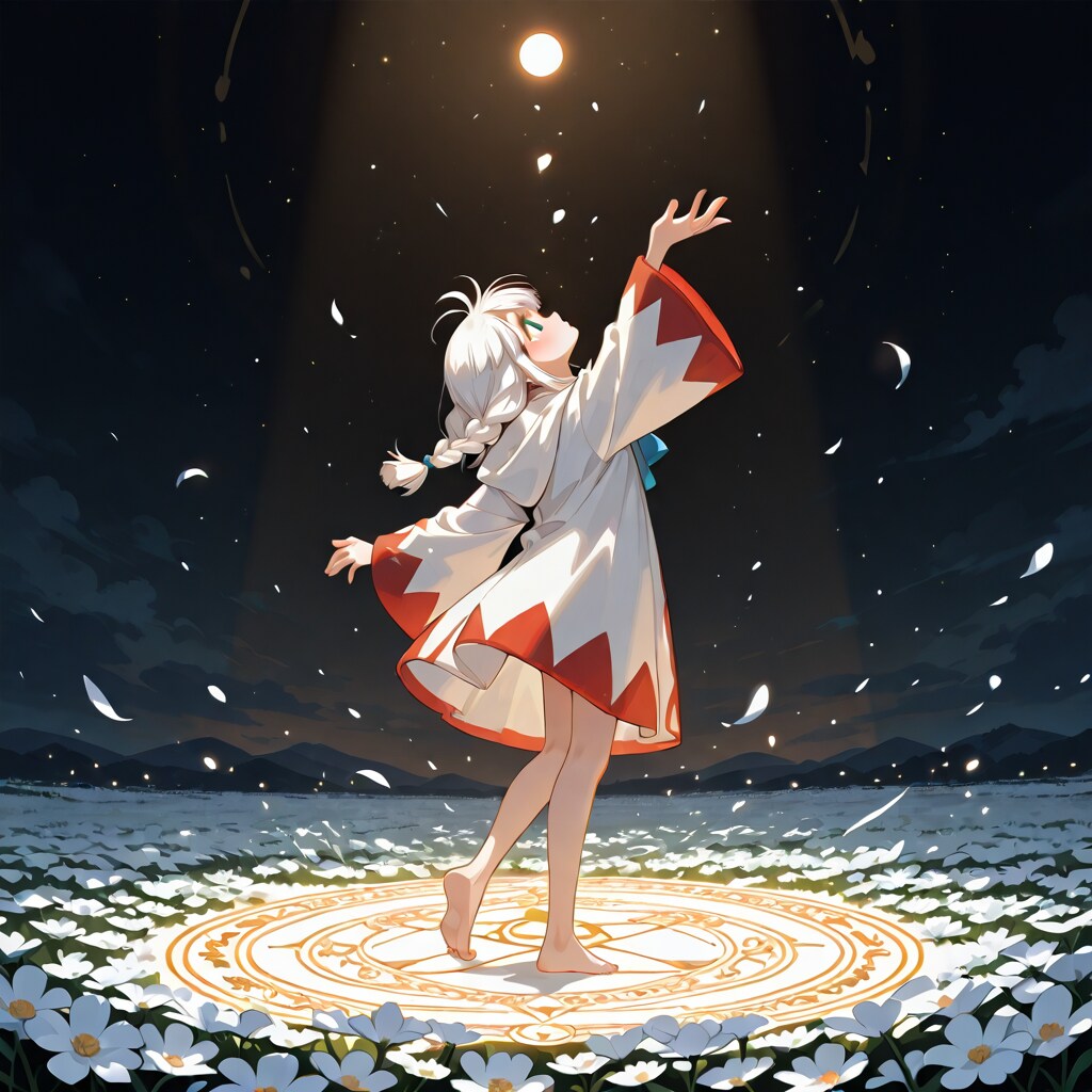 花畑と白魔道士 | の人気AIイラスト・グラビア