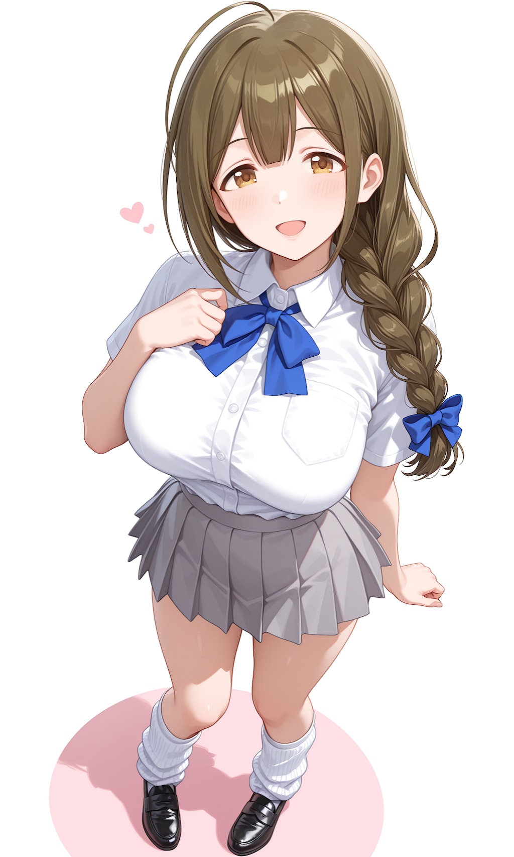 千雪さんのミニスカ制服＆ルーズソックス