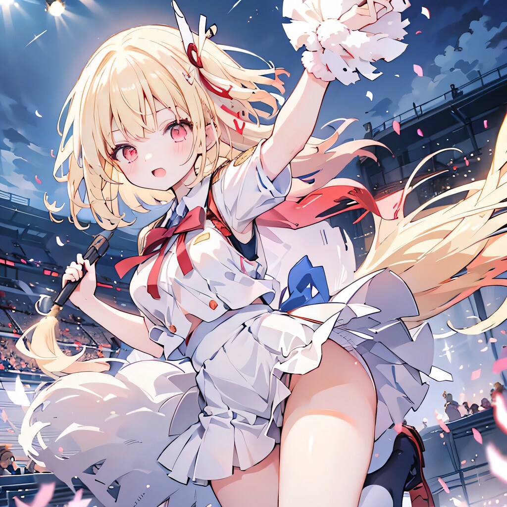 金髪ロングでセーラー服の少女３