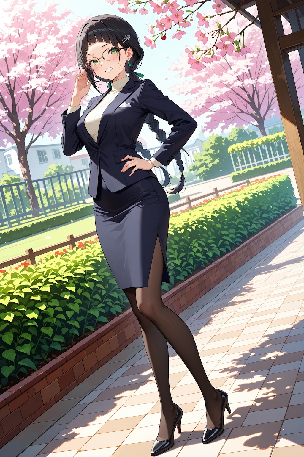 スーツ姿にイメチェンしたこよみちゃん