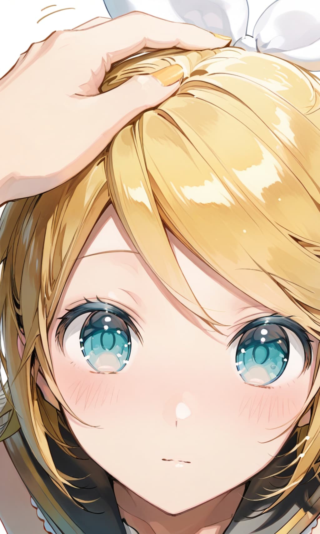 撫でられて嬉しい少女たち