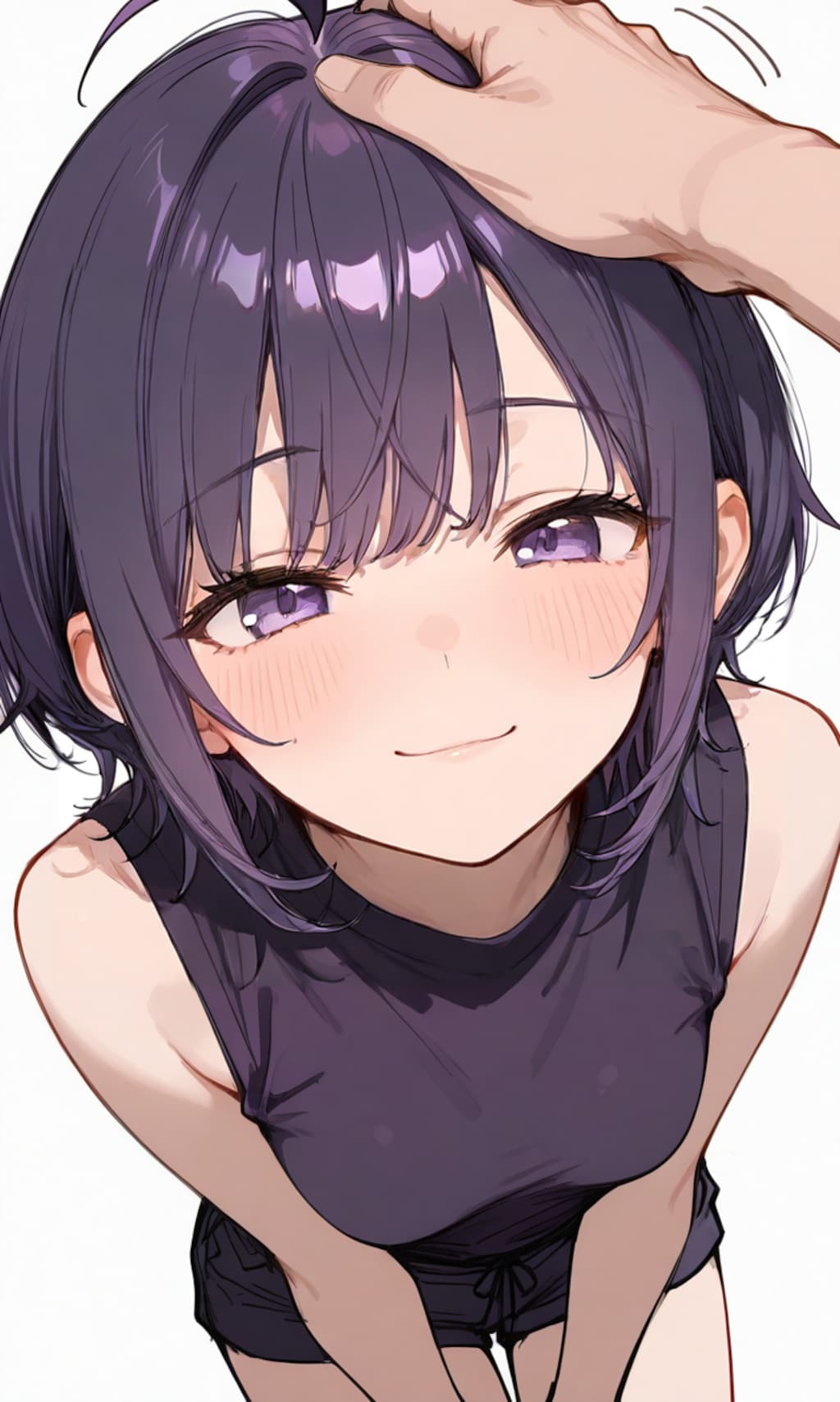 撫でられて嬉しい少女たち