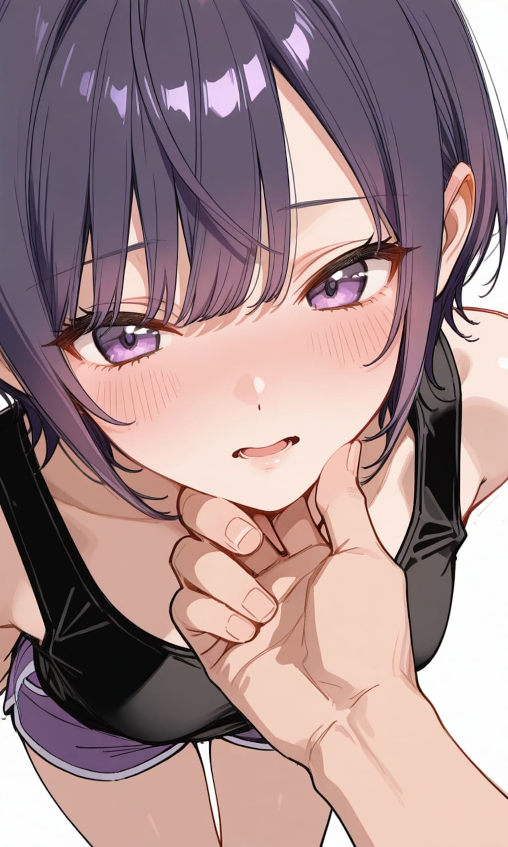 撫でられて嬉しい少女たち