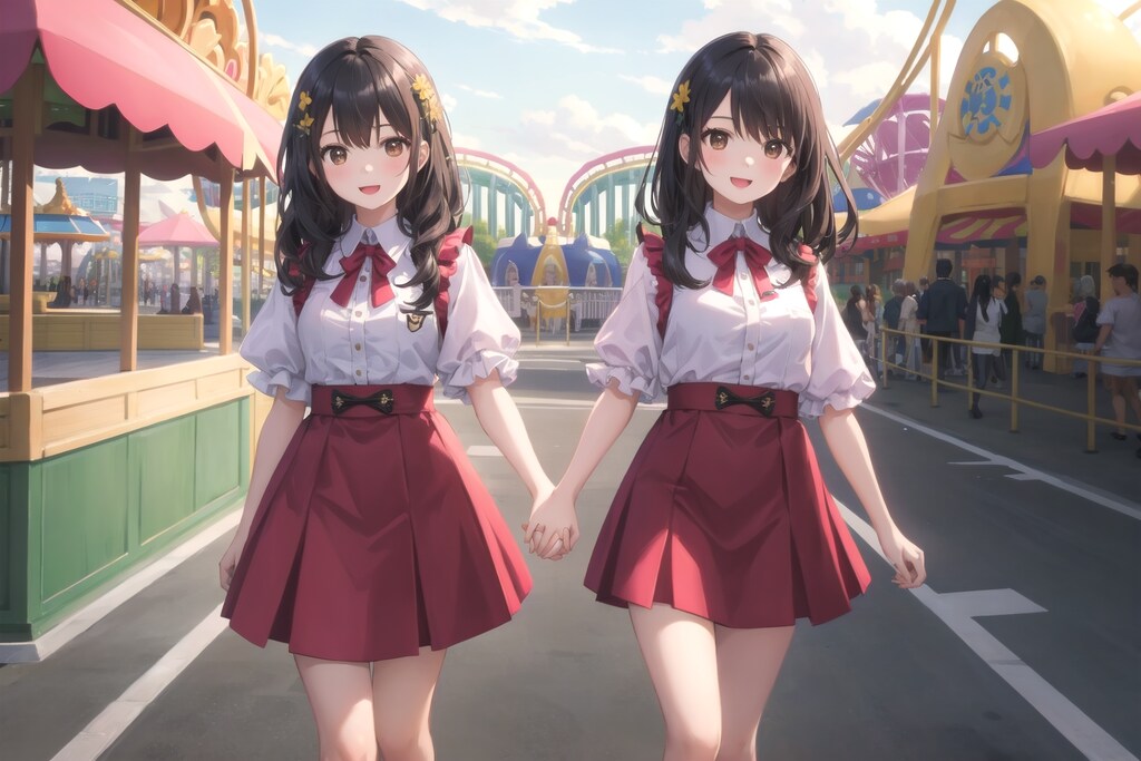 ペアルックの双子