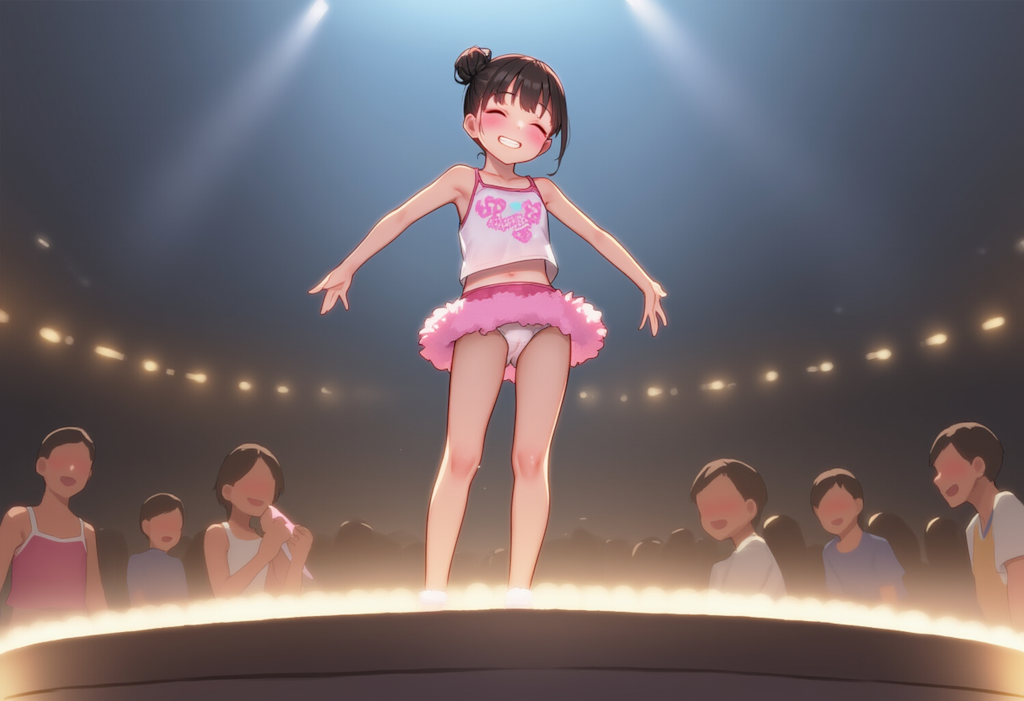 パンチラノーパンくらい当たり前のキッズアイドル