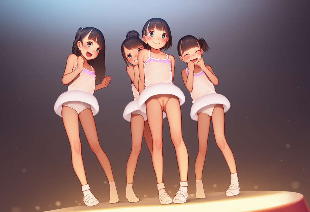 パンチラノーパンくらい当たり前のキッズアイドル