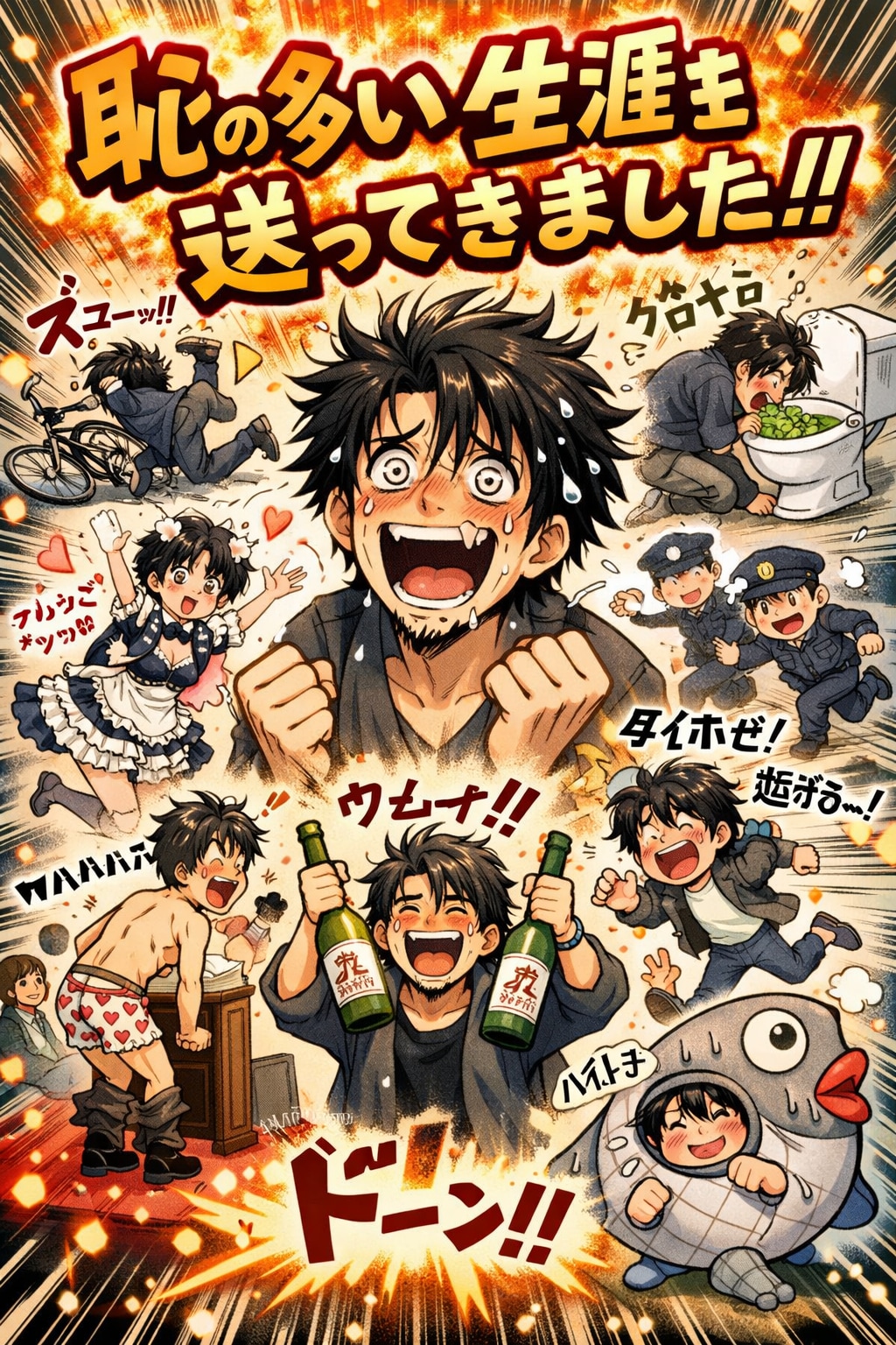 恥の多い生涯を送ってきました。（太宰治『人間失格』より）