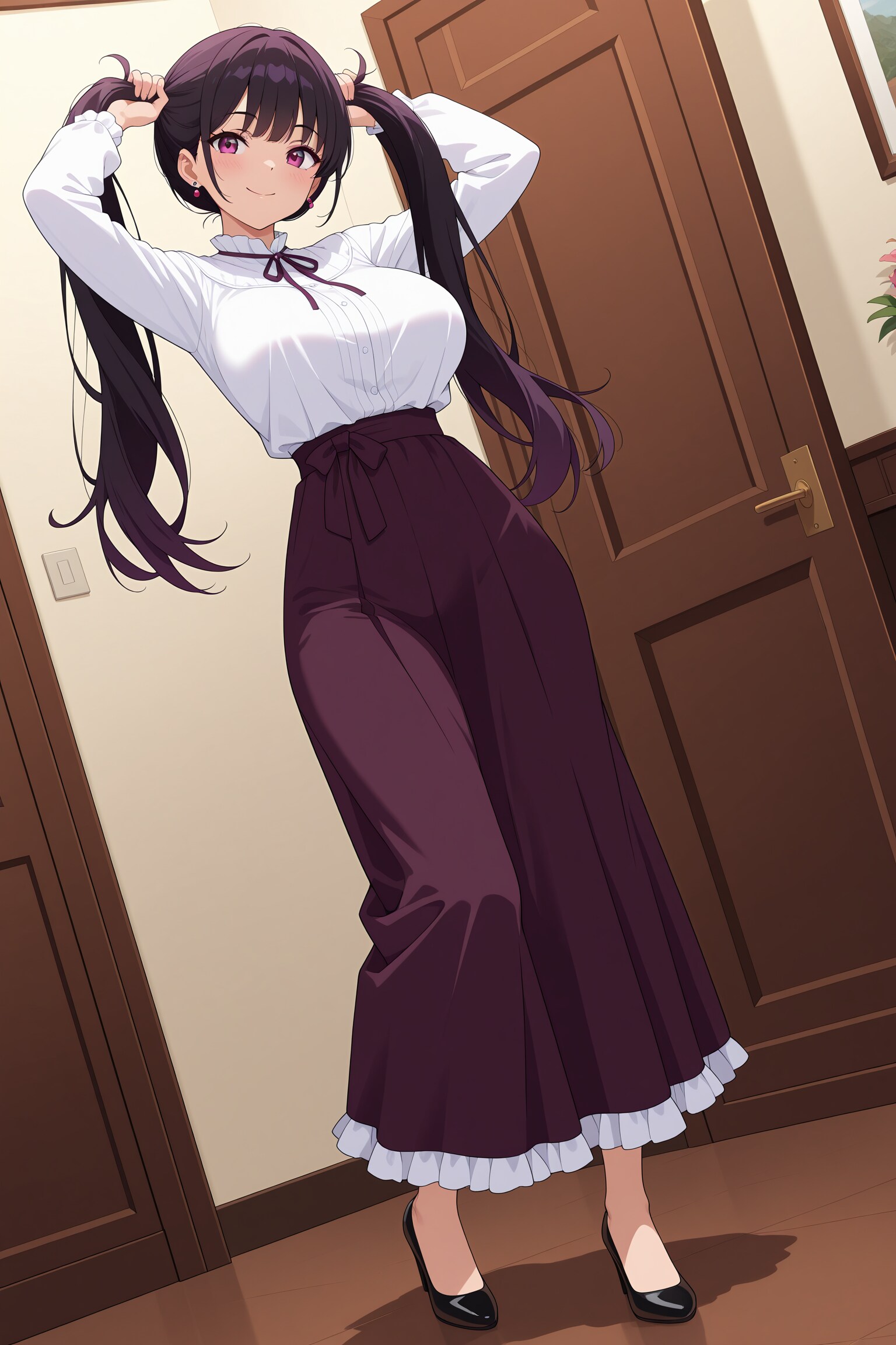 涼音さんに手ツインテ