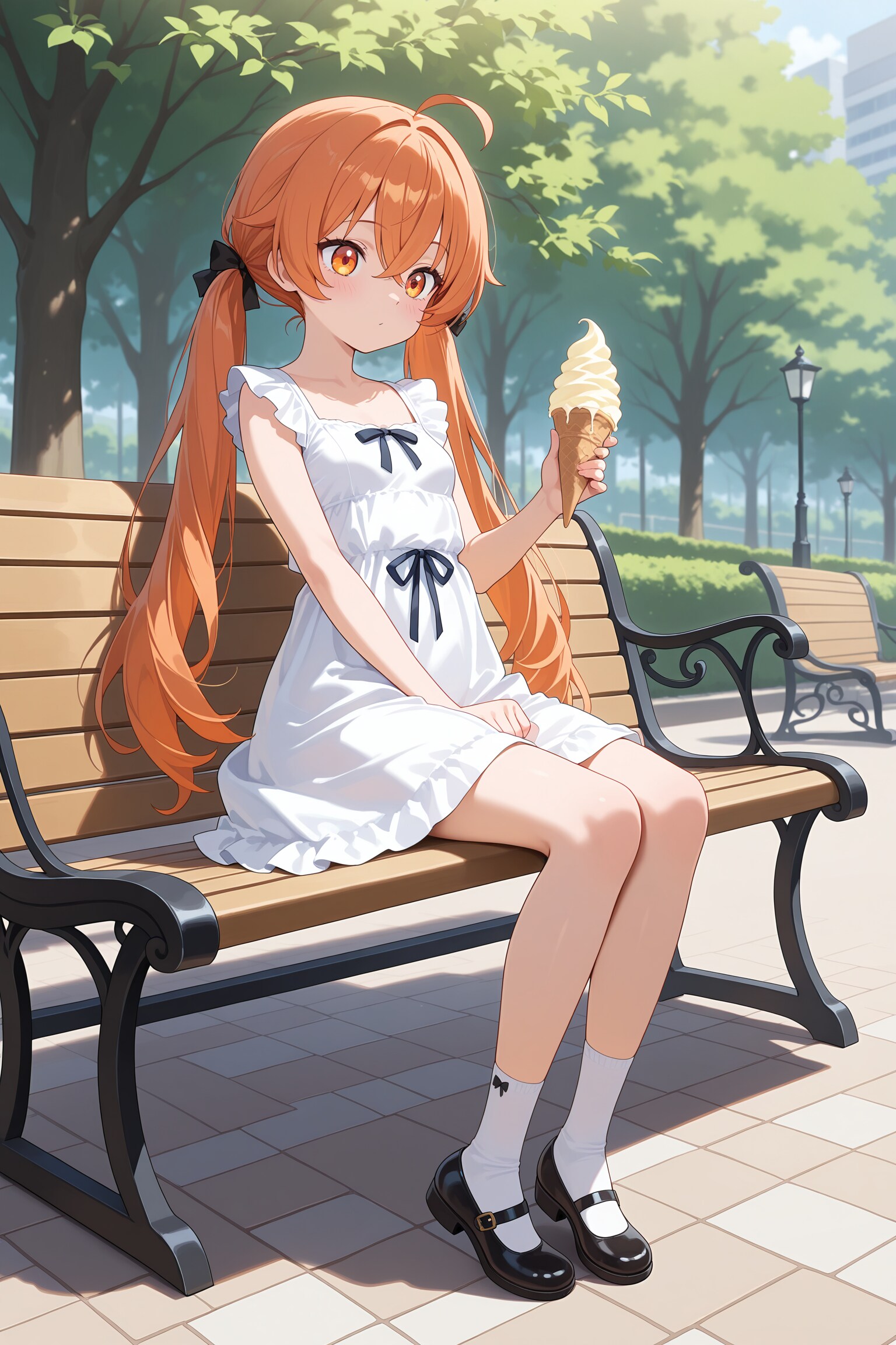 アイスを食べる少女 | の人気AIイラスト・グラビア