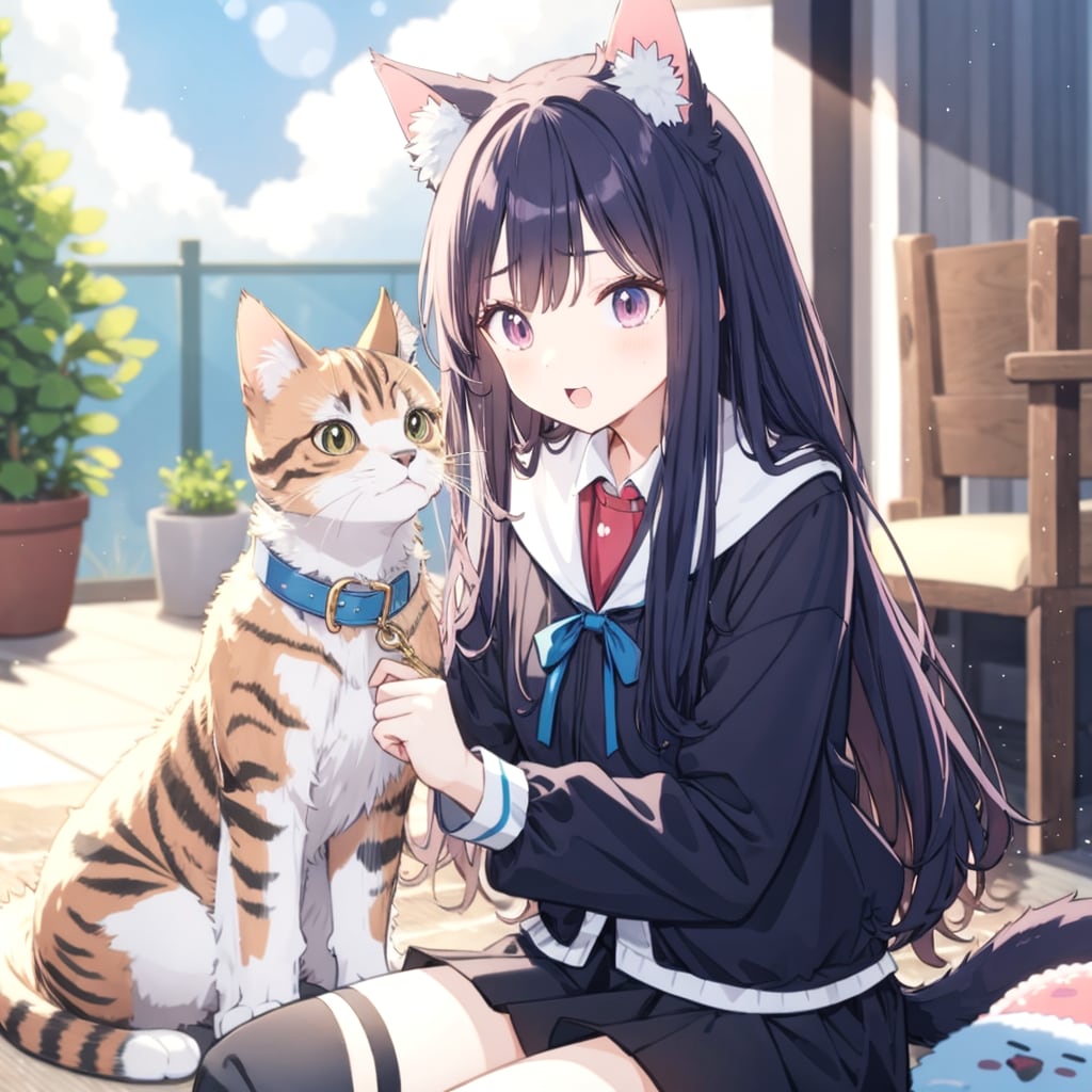 猫と猫娘 | の人気AIイラスト・グラビア